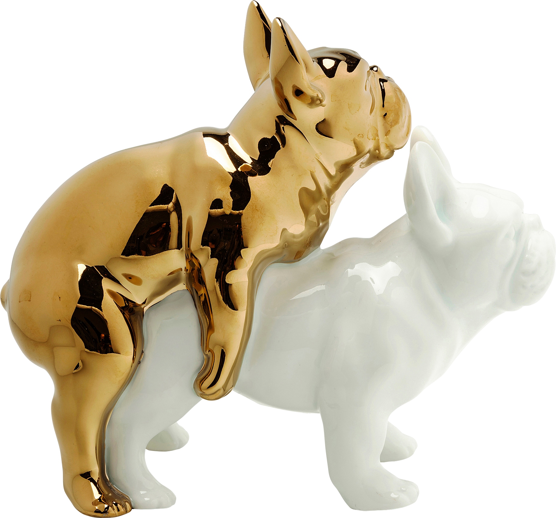Kare Design Dekofigur »Deko Figur Love Dogs Gold«