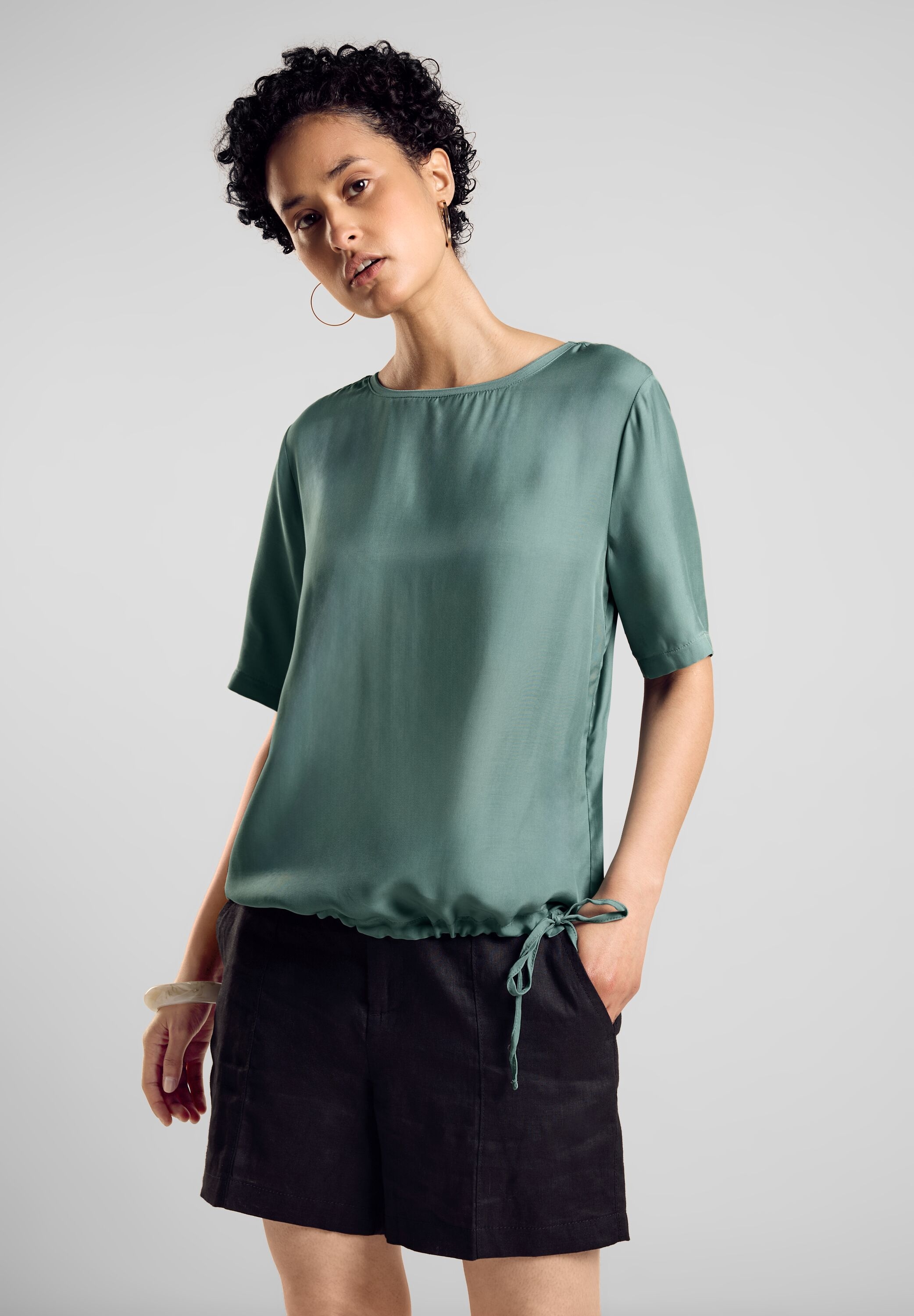 Shirtbluse, mit Tunnelzug