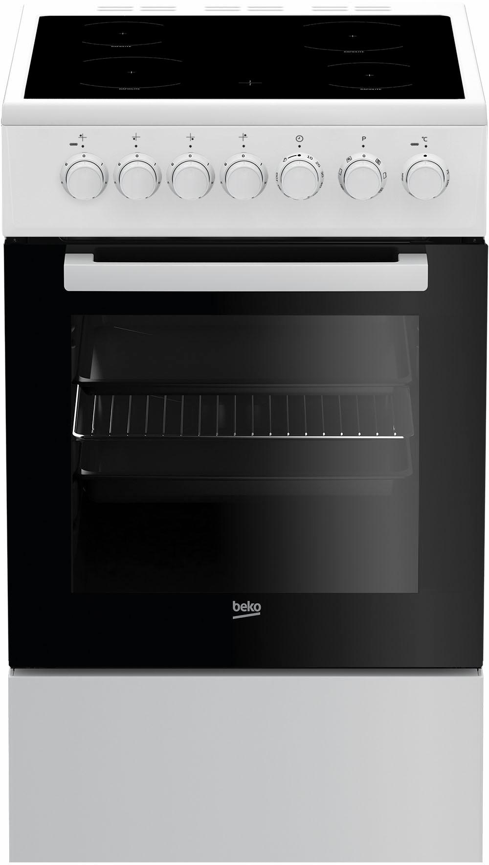 BEKO Elektro-Standherd »FSM57100GW«, Simple Steam Reinigungsfunktion