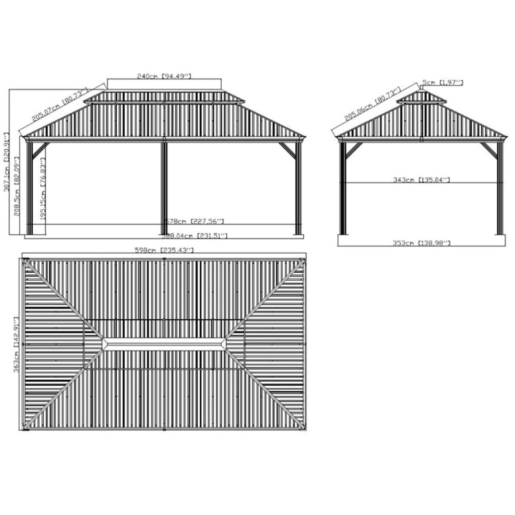 Sojag Pavillon »Gazebo Messina«, (Set)