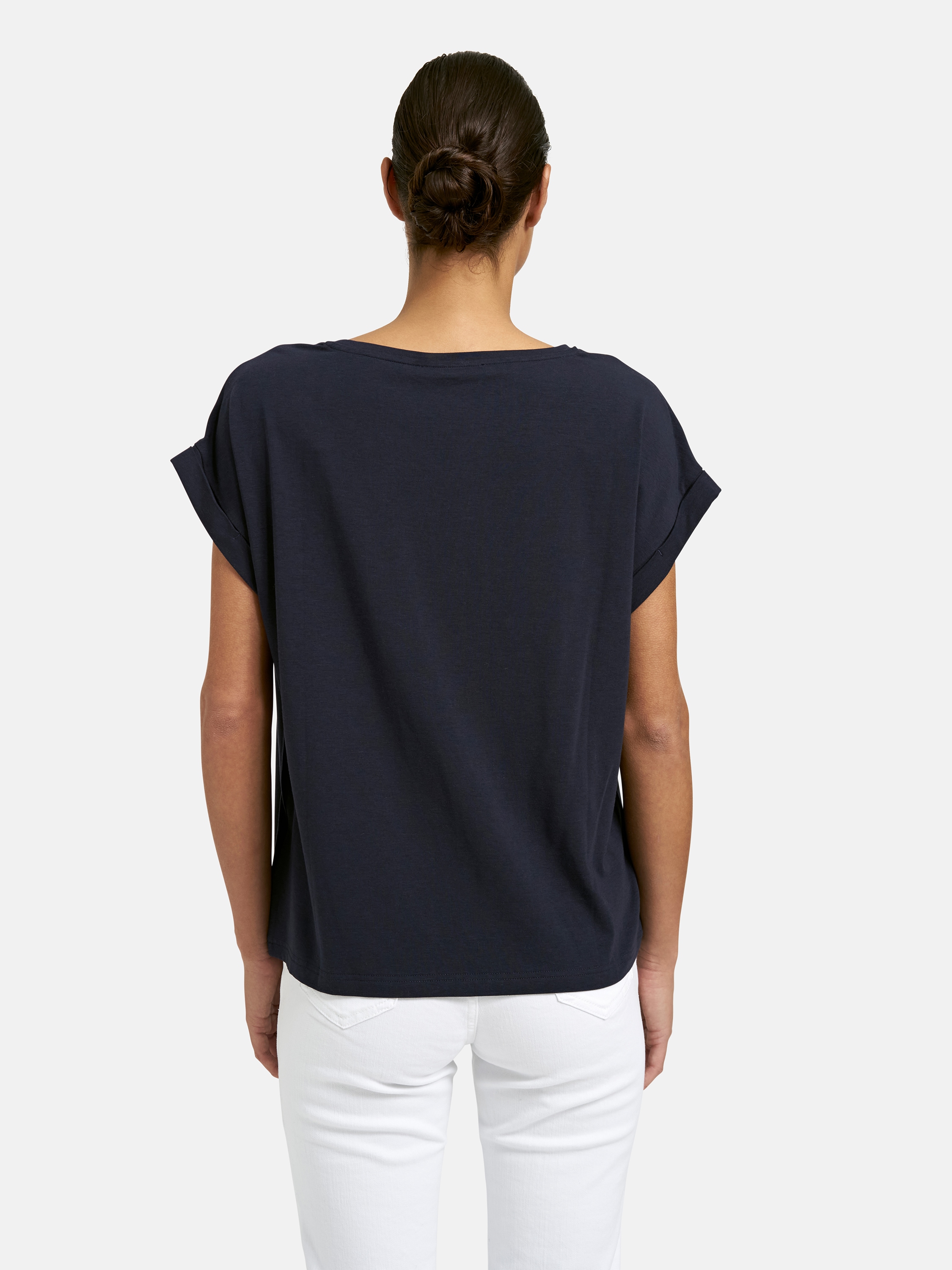 Smith & Soul T-Shirt mit Umschlagsaum, Rundhalsform