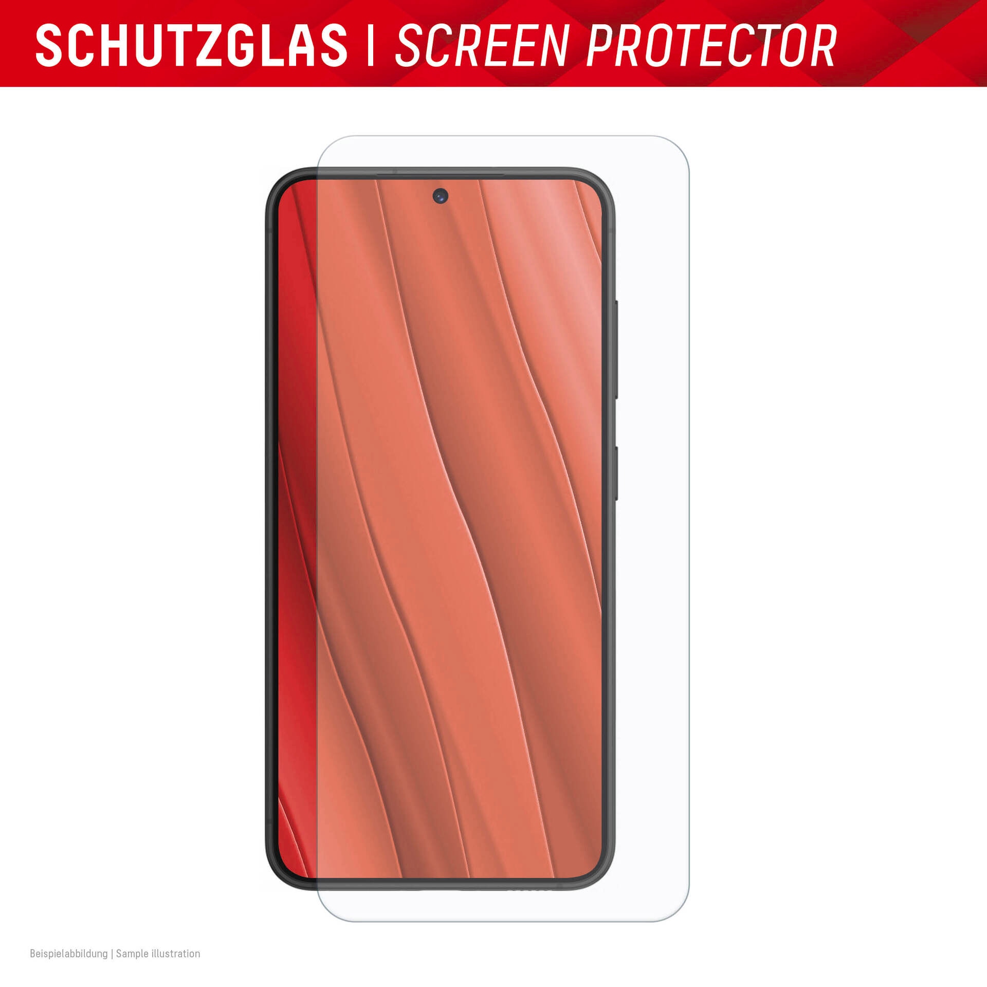 Displex Displayschutzglas »Real Glass + Case«, für Samsung Galaxy S24+-Samsung Galaxy S25+, Displayschutzfolie Displayschutz Rundumschutz 360 Grad splitterfest