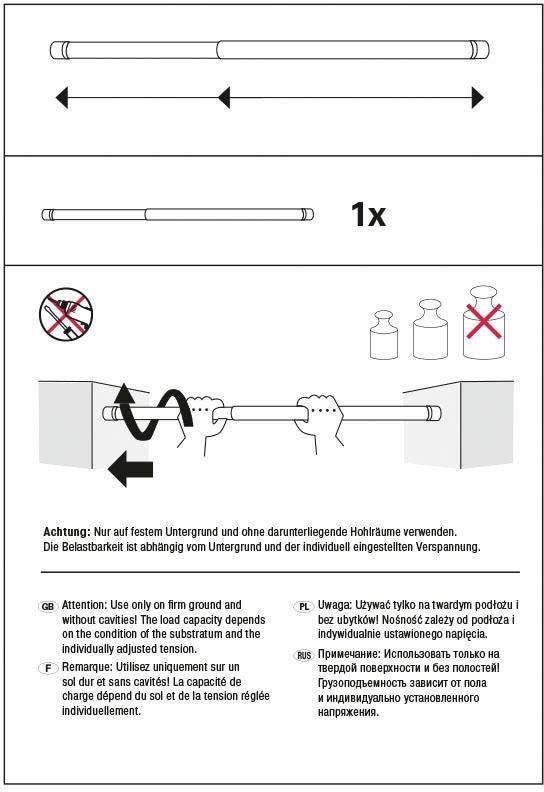 Scheibenstange ausdrehbar, online 23/26 Ø GARDINIA kaufen mm«, vielseitig einsetzbar »Garderobenstange/Spannstange