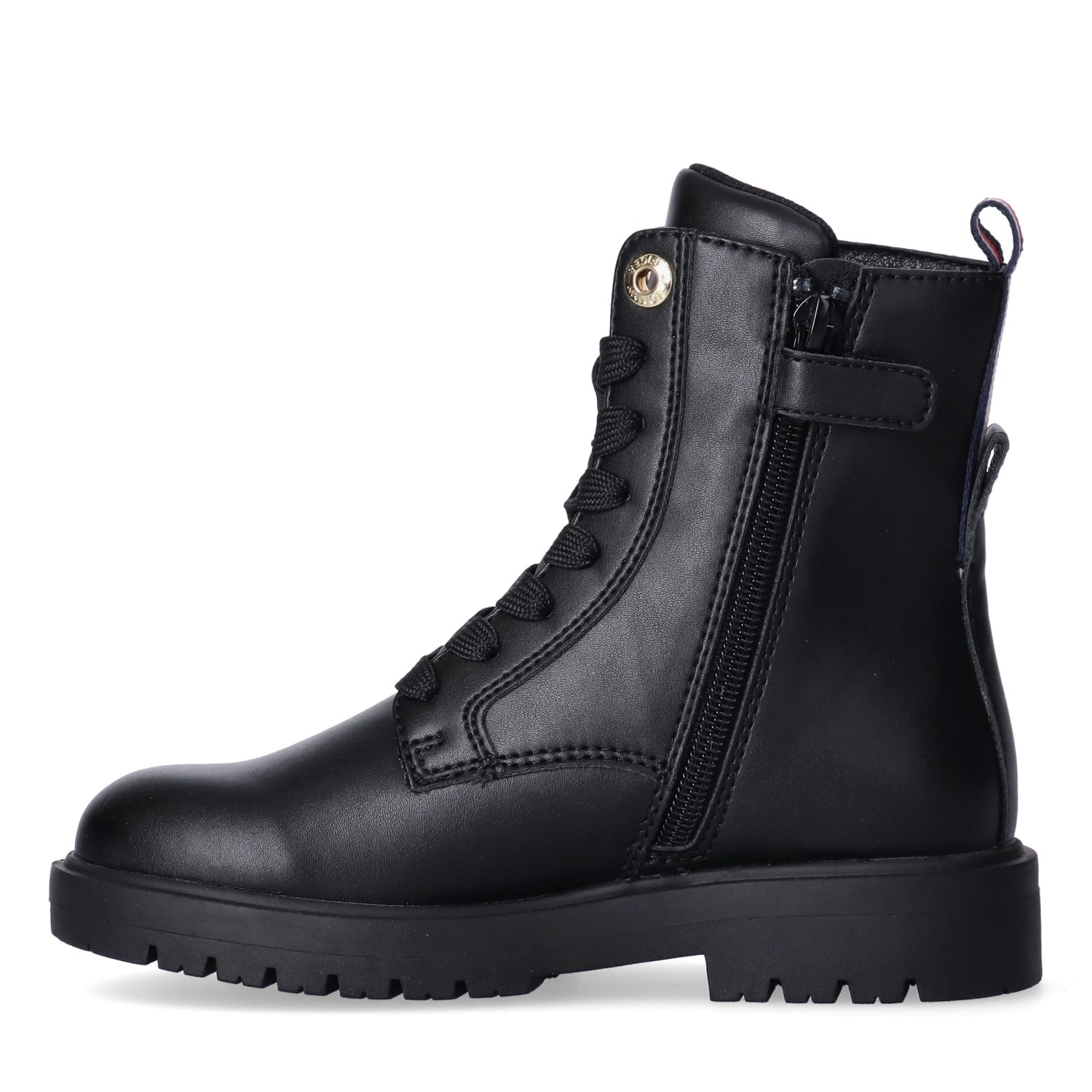 Tommy Hilfiger Schnürboots  Herbstboots, Schnürstiefelette mit farbigem Textilband an der Ferse