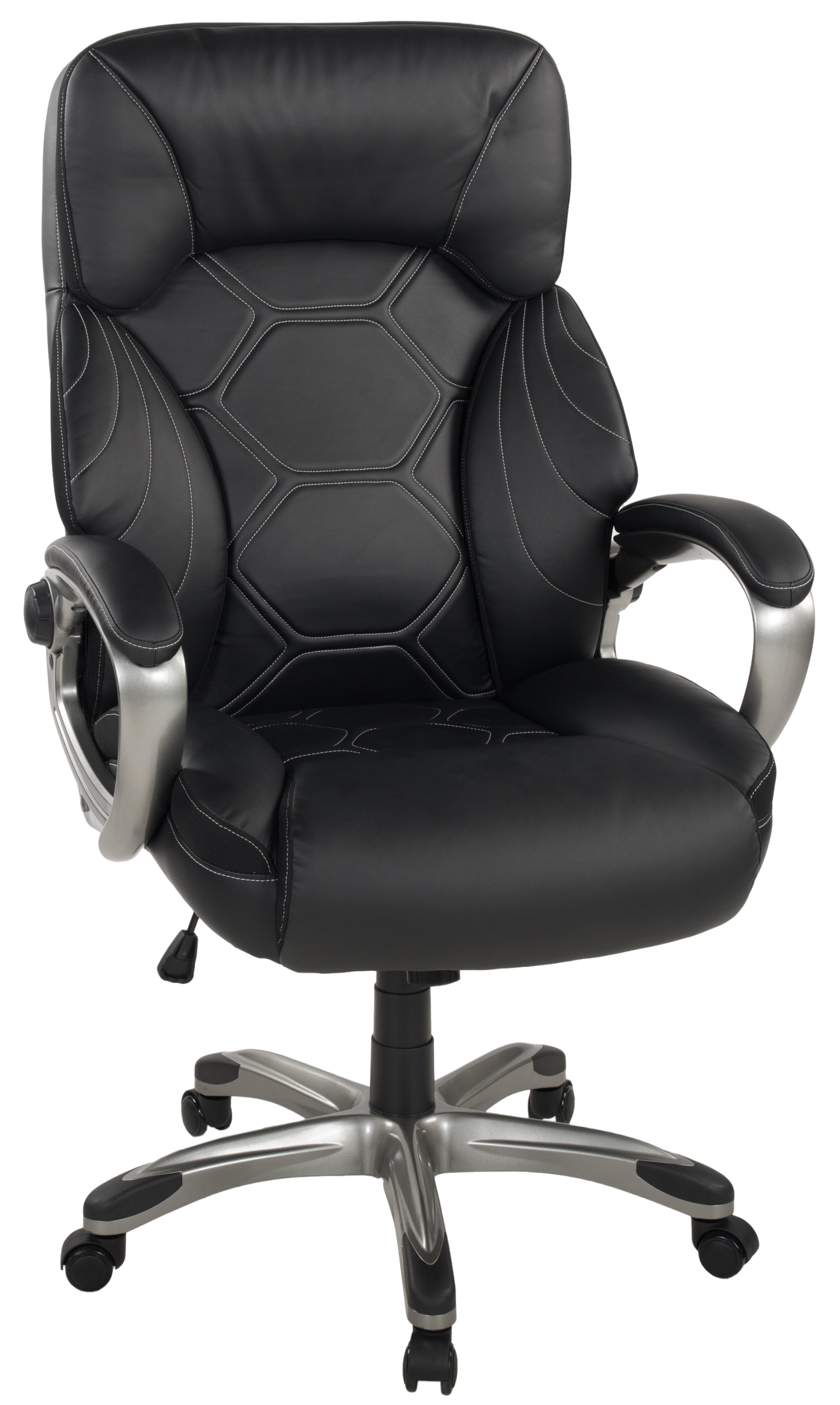 Duo Collection, Chefsessel »Chefsessel Jesse XXL« () 1 Stk.Sitzhöhenverstellung, Wippmechanik, bis 150 kg belastbar, Schwarz + anthrazit/schwarz, 70% 