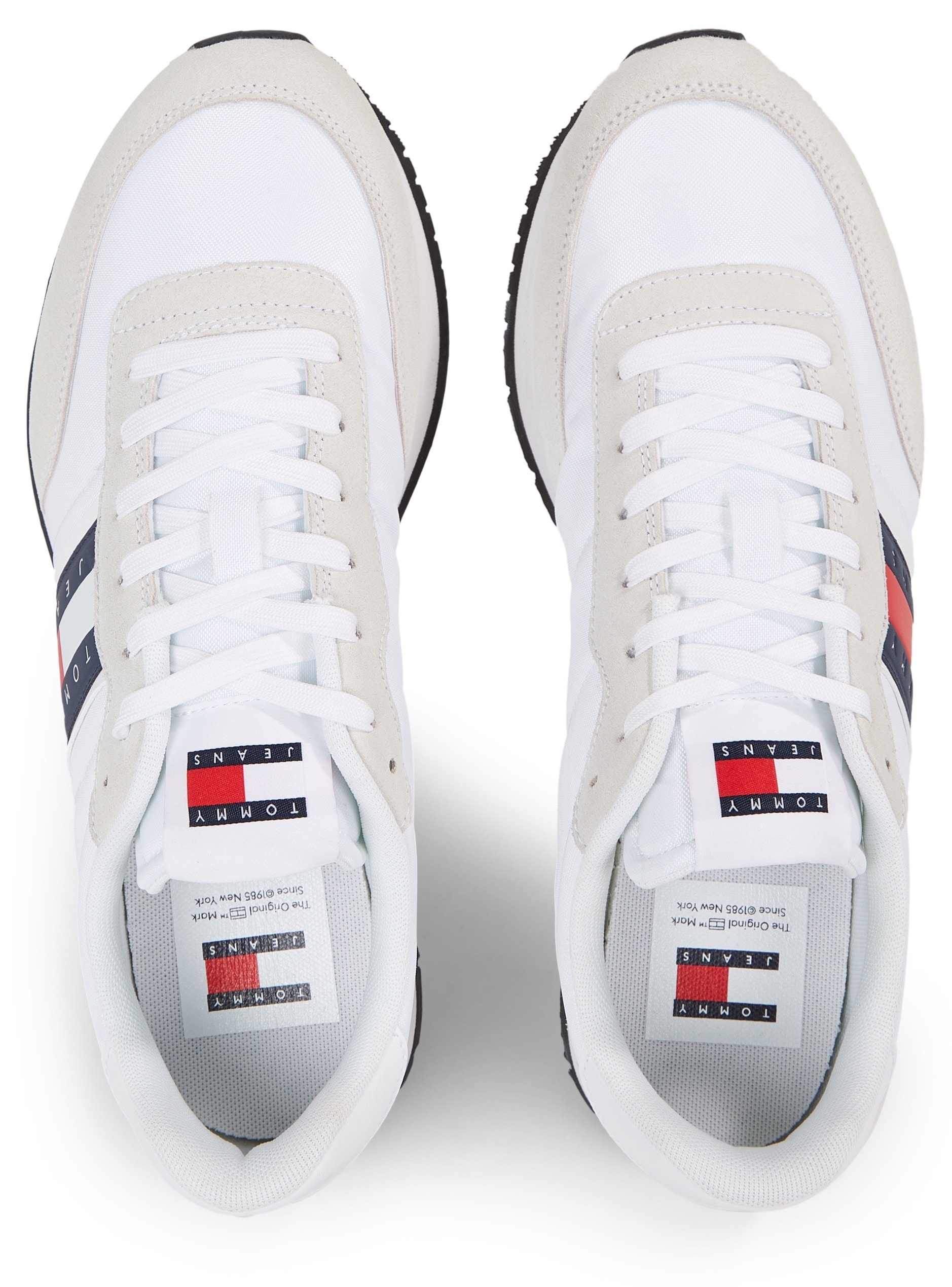 Tommy Jeans Sneaker »TJM RUNNER CASUAL ESS«, Freizeitschuh, Halbschuh, Schnürschuh mit seitlicher Logoflagge