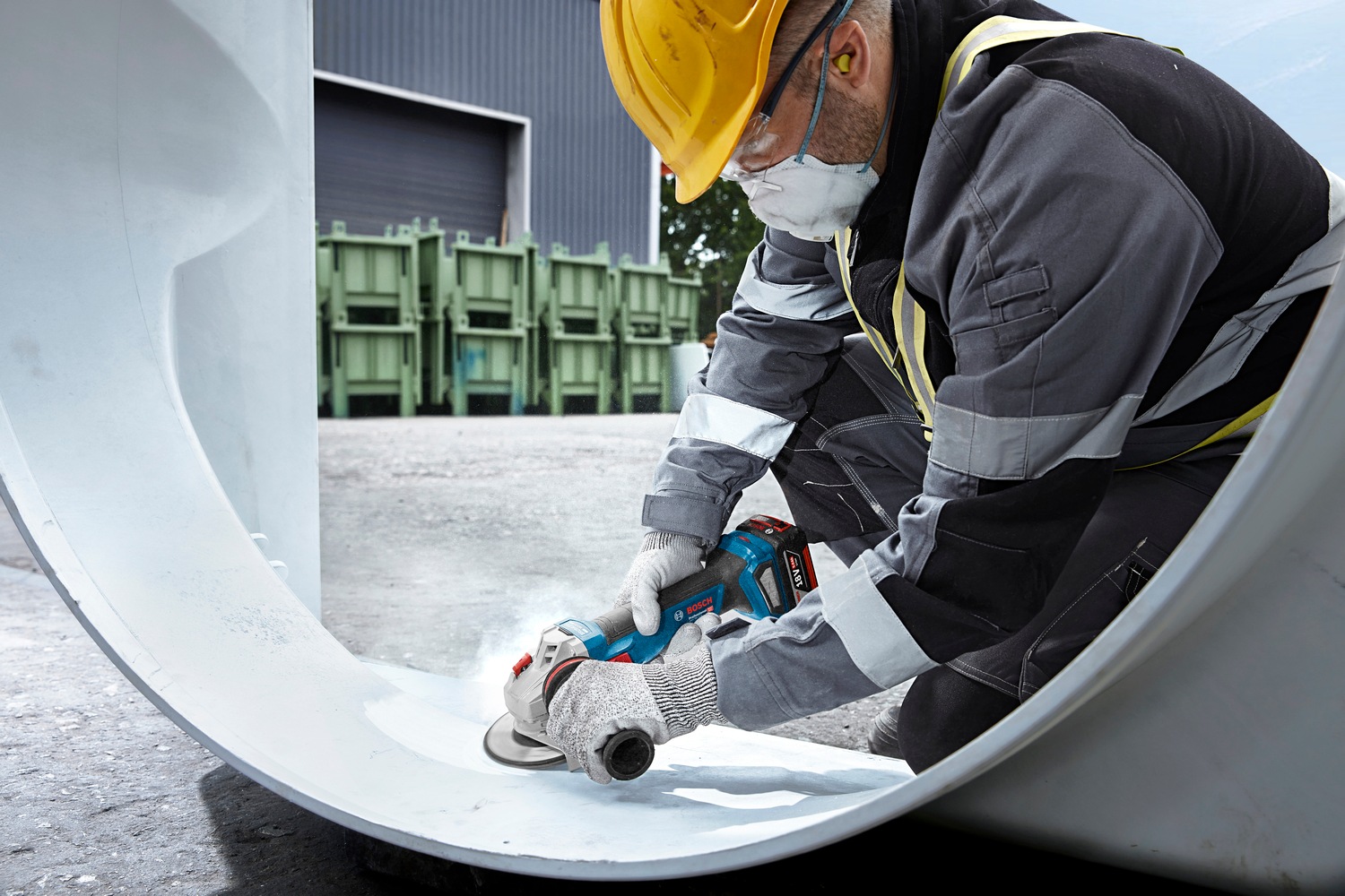 Bosch Professional Akku-Winkelschleifer »»GWS 18V-11««, ohne Akku, ohne Ladegerät