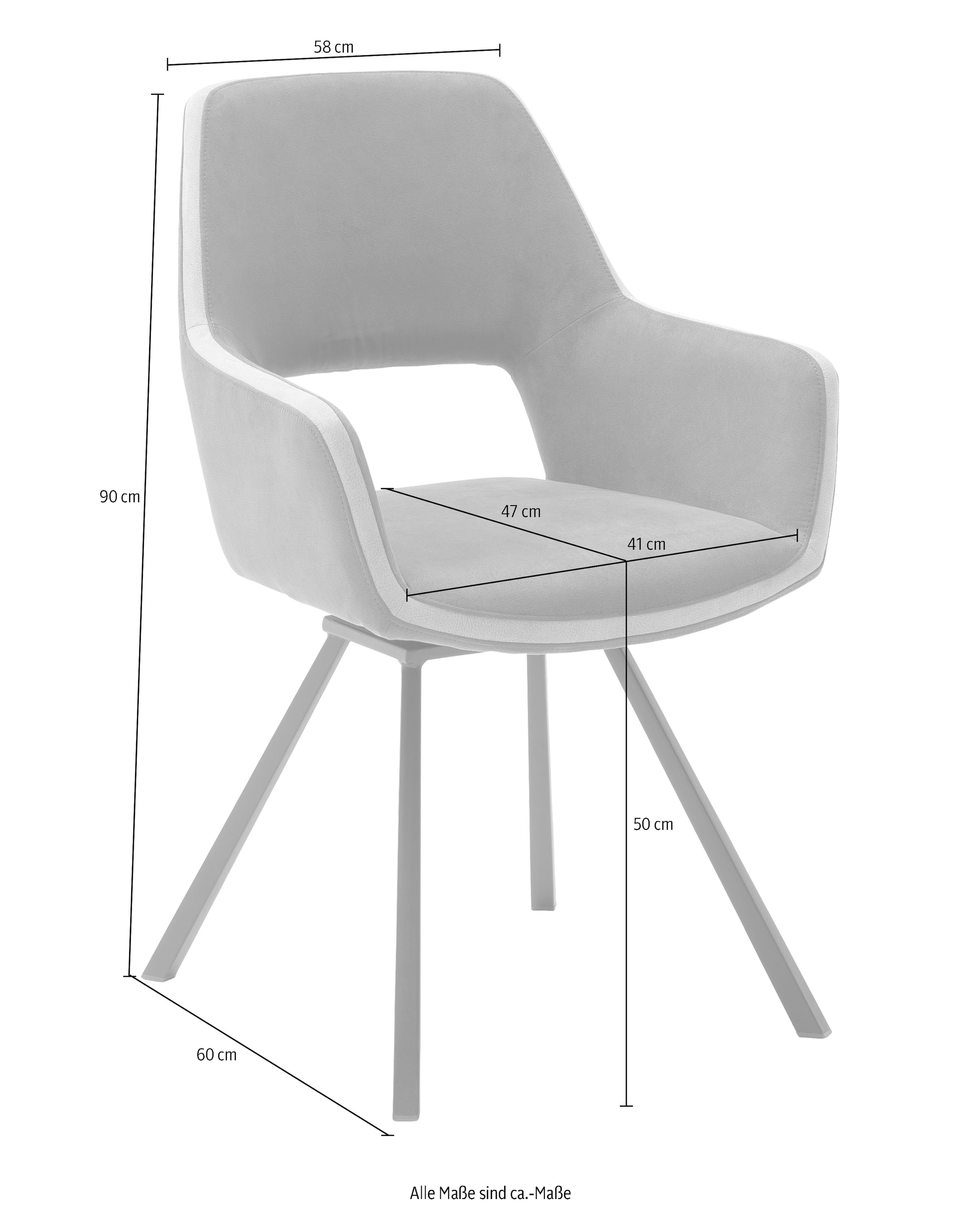 MCA furniture Esszimmerstuhl »Bayonne«, (Set), 2 St.