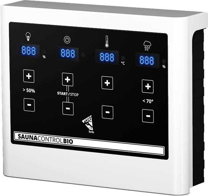 KONIFERA Saunahaus »Maiko 5 SET B«, naturbelassen, mit Ofen 9 kW Bio ext.Steuerung