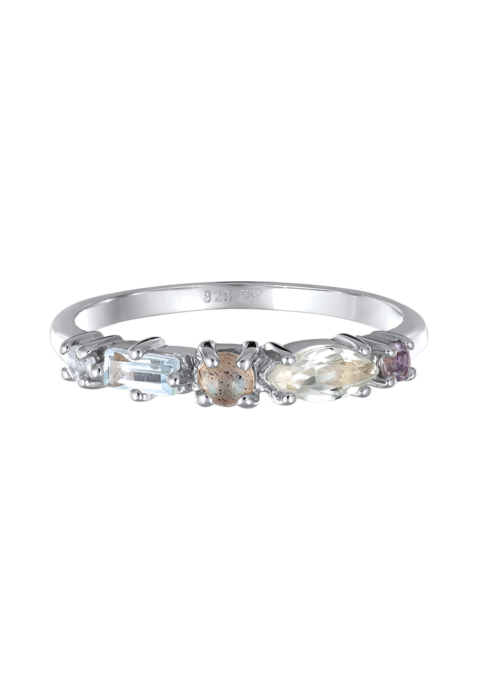 Elli Premium Silberring »Ring Memoire Edelstein Ring 925 Silber«