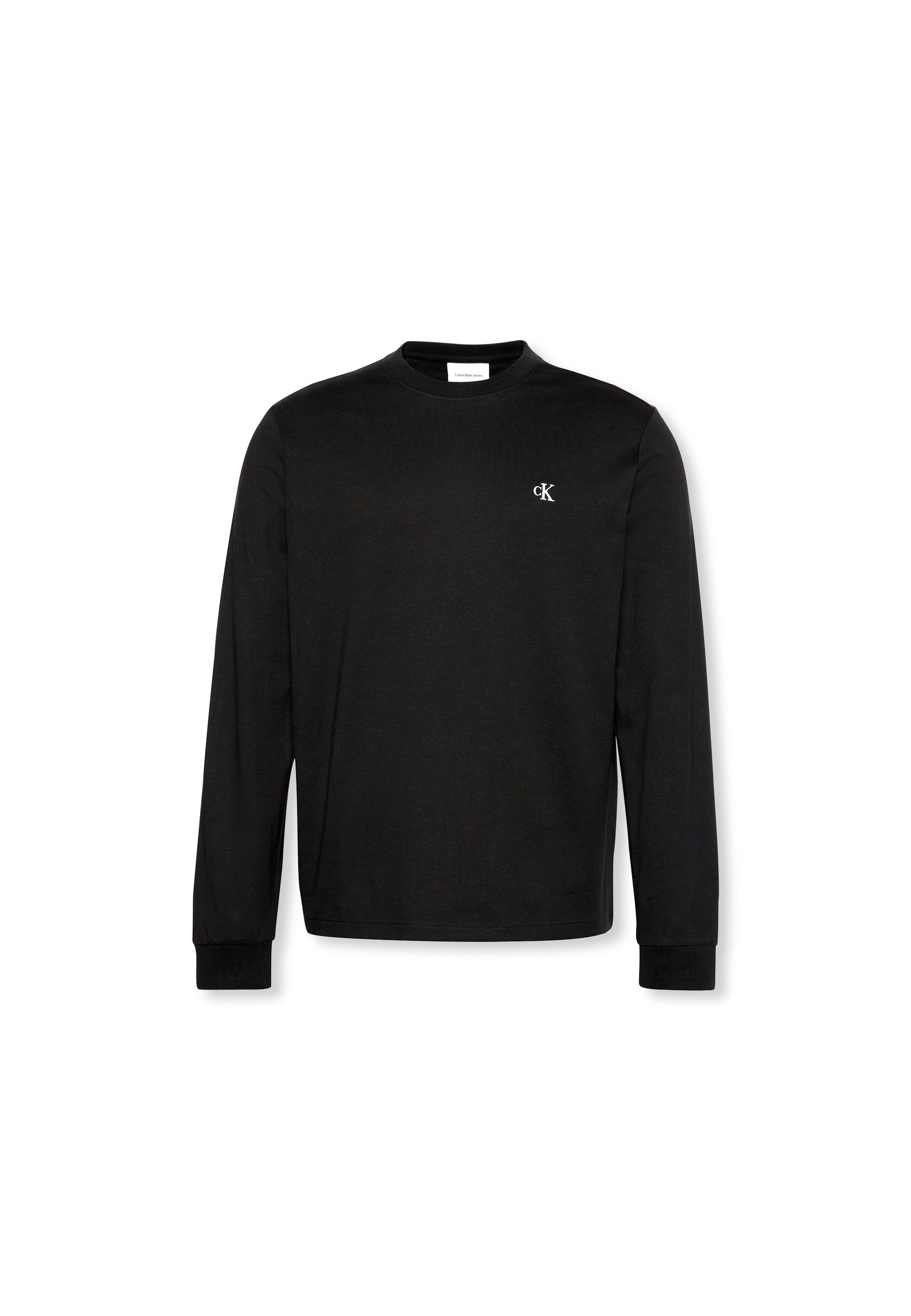 Calvin Klein Jeans Langarmshirt »LS EASY MONOGRAM TEE«, Mit Rundhalsausschnitt, regular fit
