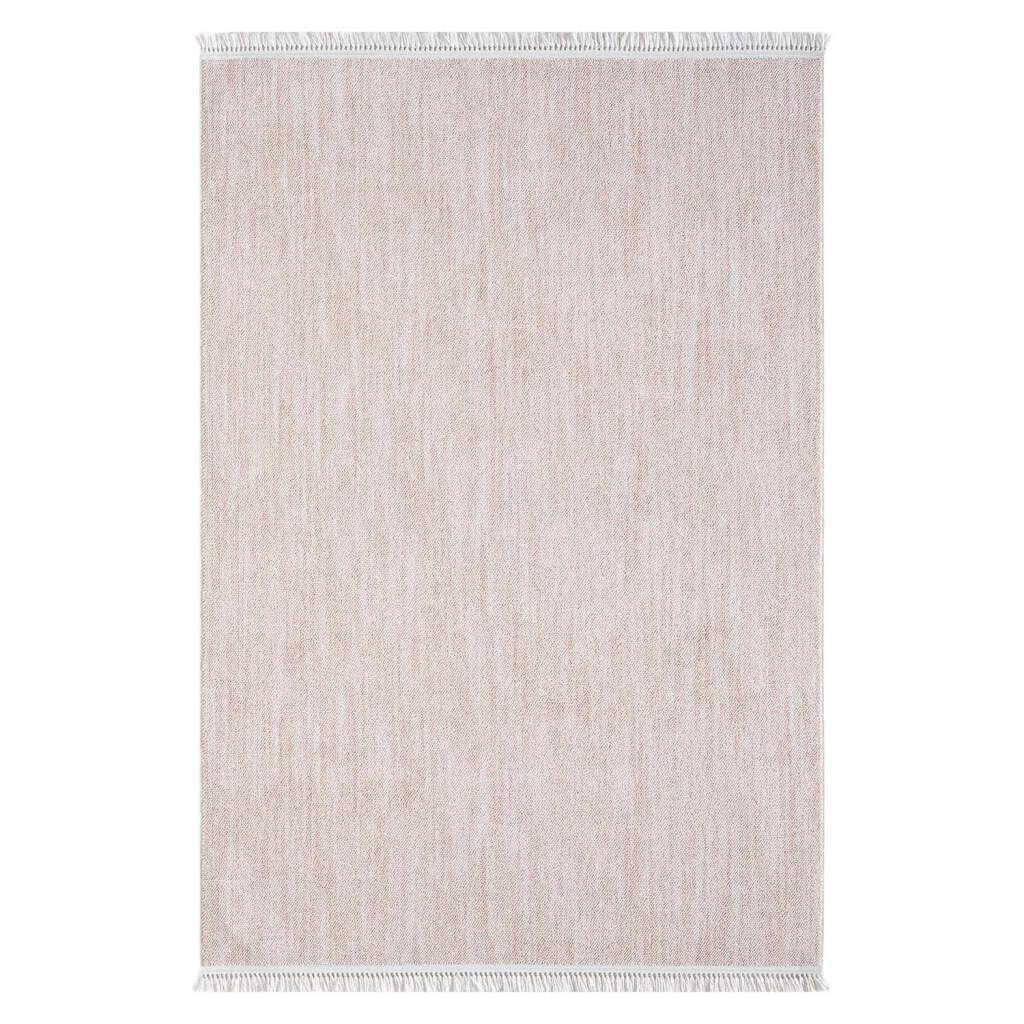 Carpet City Teppich »CLASICO 0052«, rechteckig, 11 mm Höhe, Läufer, Kurzflor, Hochtief-Muster, Boho, Fransen, Wohnzimmer