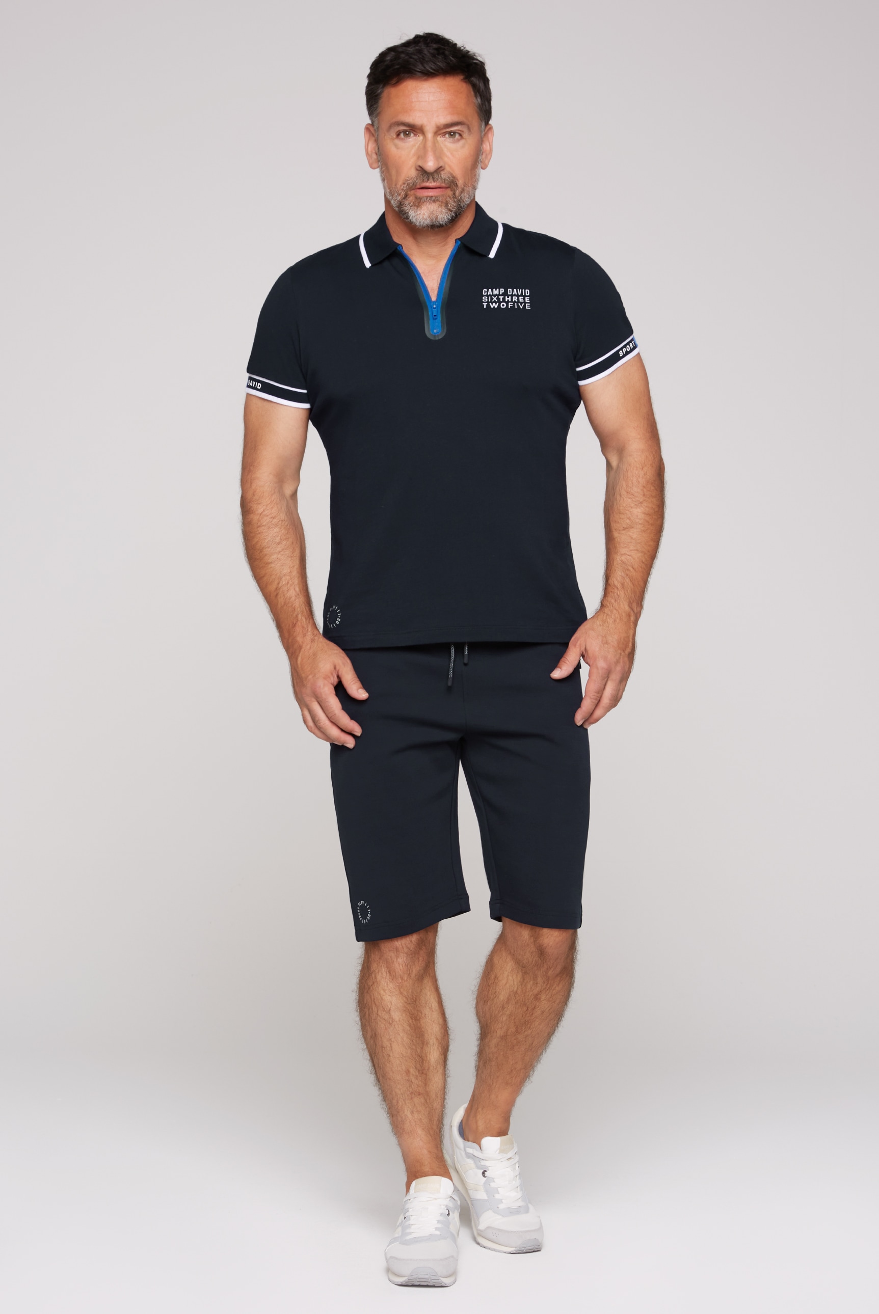 CAMP DAVID Poloshirt, mit kontrastreichen Details