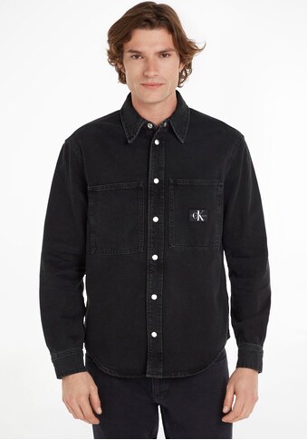 Calvin Klein Jeans Jeanshemd »RELAXED LINEAR DENIM SHIRT«, mit Calvin Klein Logo-Badge... kaufen