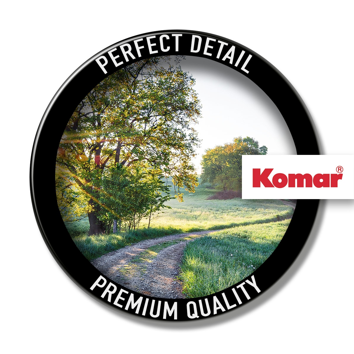 Komar Fototapete »Meadow Trail - Größe 368 x 254 cm«, bedruckt, Wohnzimmer, Schlafzimmer