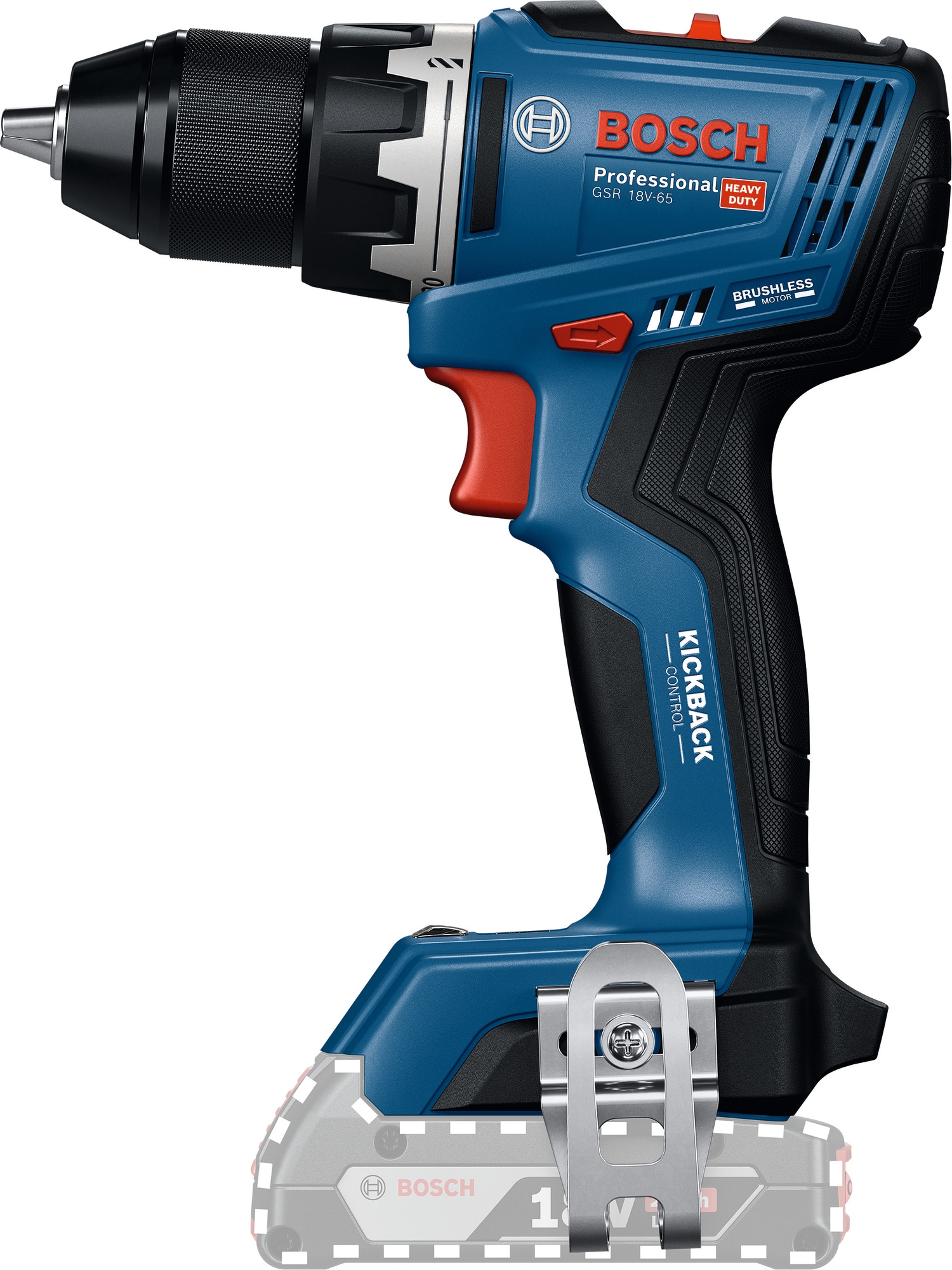 Bosch Professional Akku-Bohrschrauber »»GSR 18V-65««, ohne Akku, ohne Ladegerät
