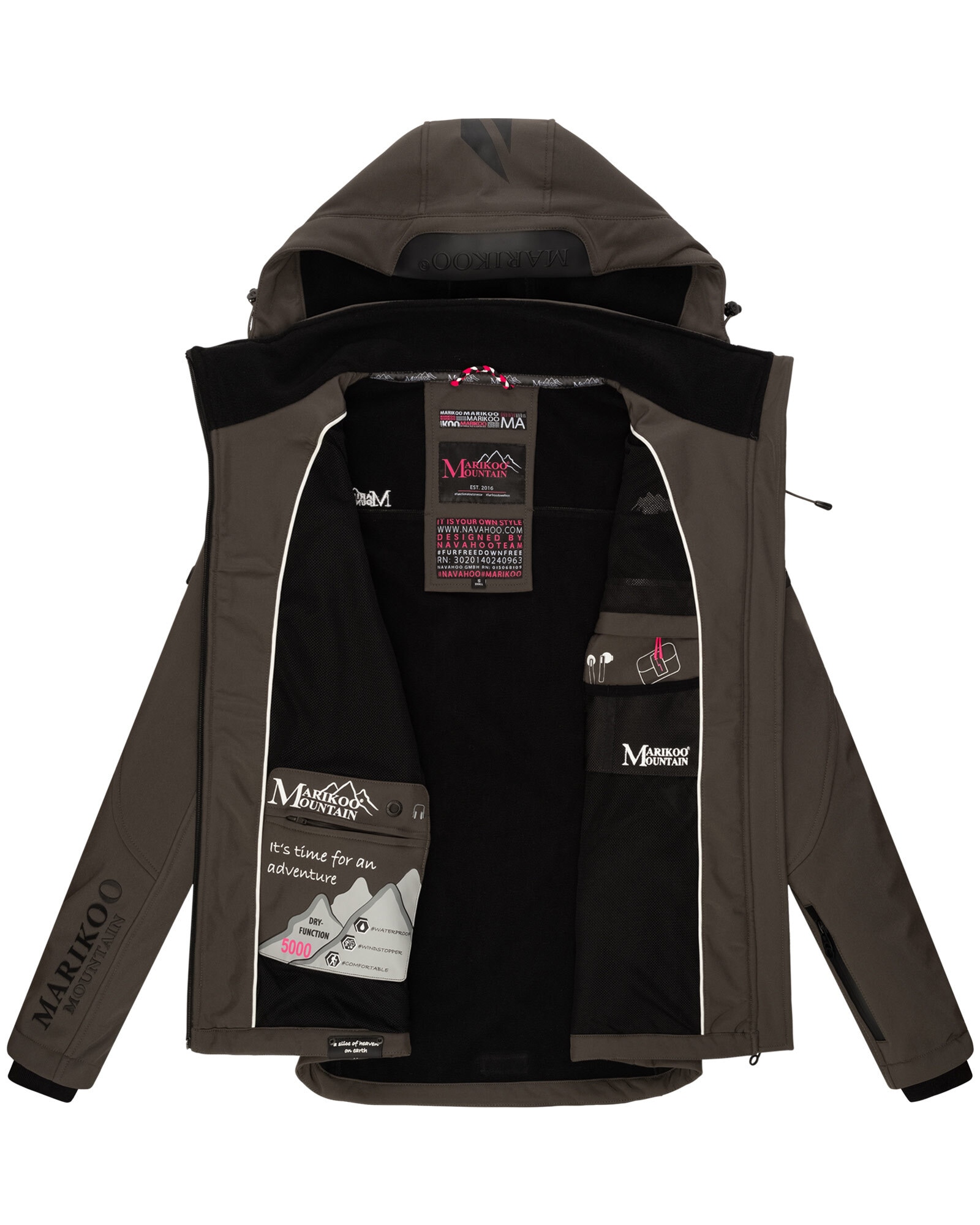 Marikoo Softshelljacke »Marikoo Mountain Mount-Cho-Oyu Damen Jacke B928«