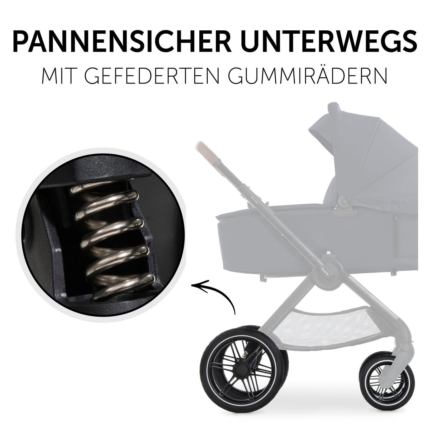 Hauck Kombi-Kinderwagen »Walk N Care Set«, 22 kg, belastbar bis 22 kg