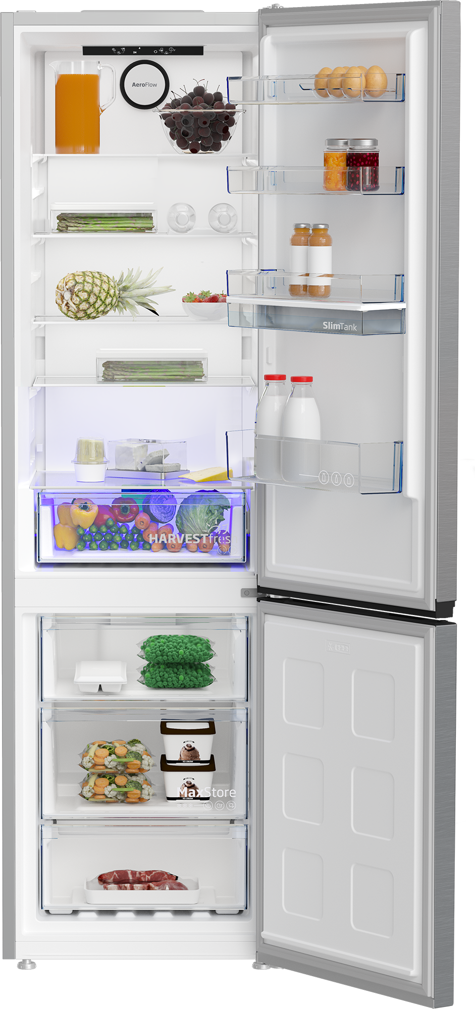 BEKO Kühl-/Gefrierkombination »B5RCNA406DHXB1« 210 cm hoch 64 cm breit