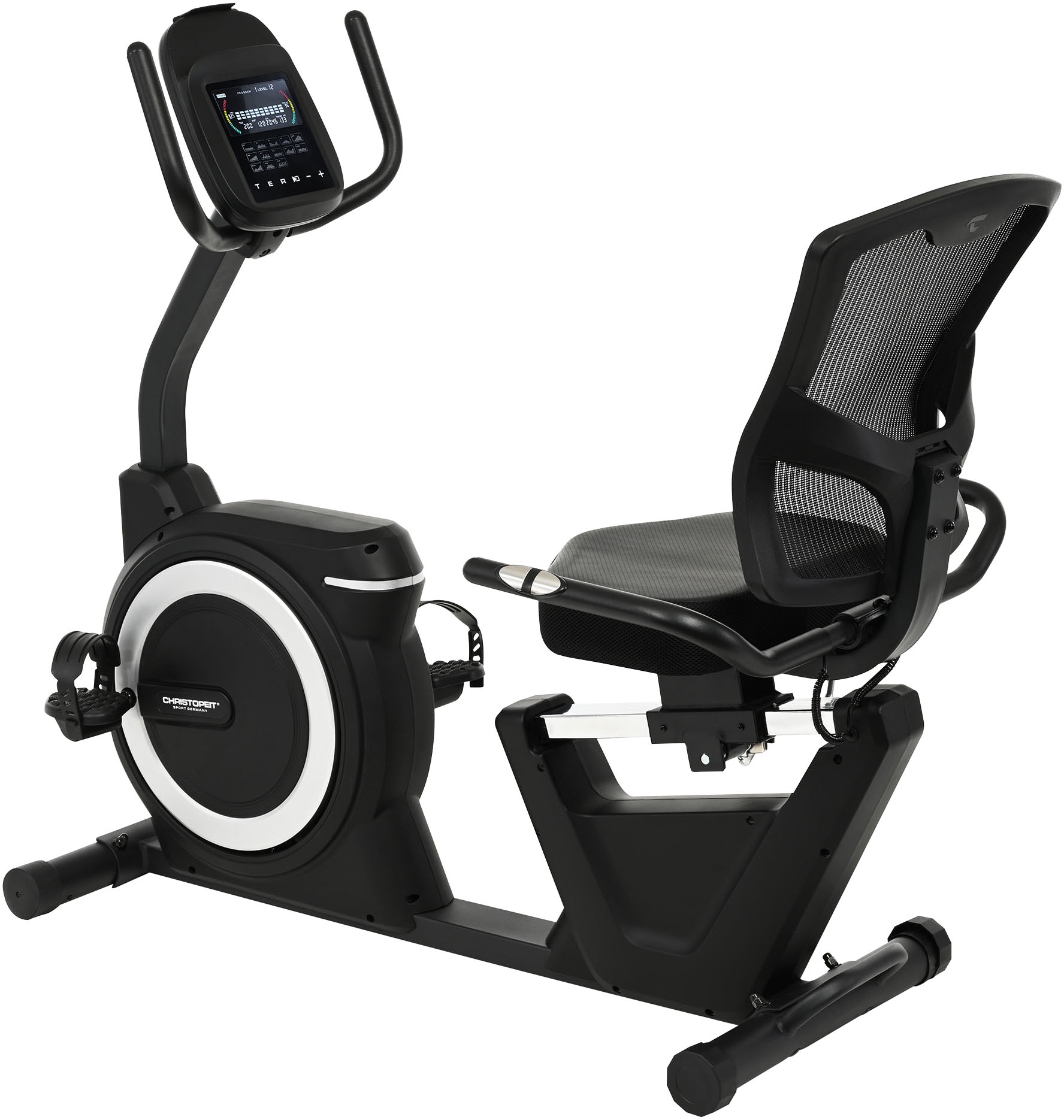 Christopeit Sport Liege-Ergometer "Sitz-Ergometer RS 4000" 150 kg max. Benutzergewicht, Fahrrad, 32 Widerstandsstufen