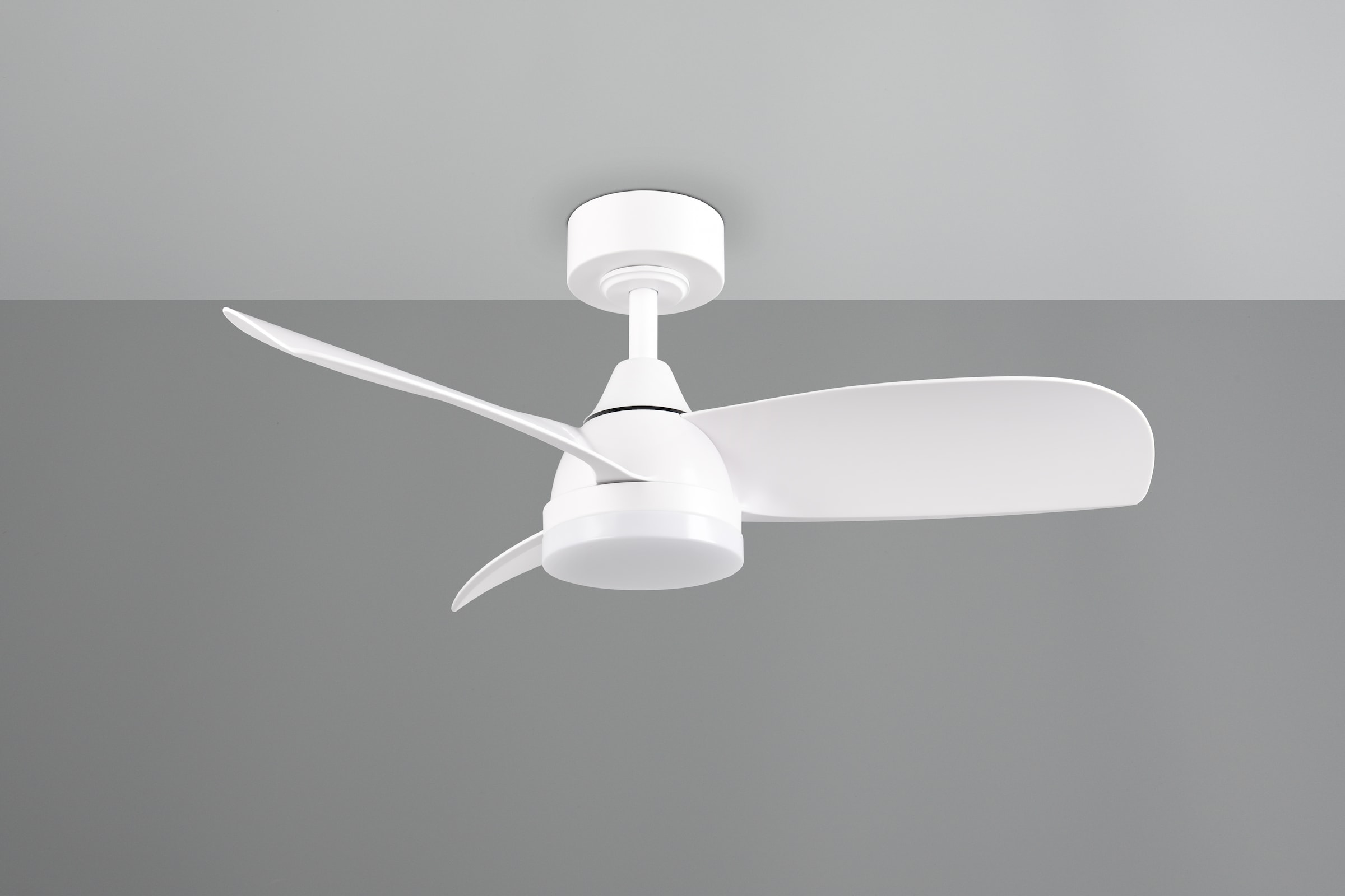 REALITY Leuchten LED Deckenleuchte »HELSINKI mit Ventilator, Deckenventilator mit Licht inkl Fernbedienung« LED-Board 1 Stk. warmweiß - kaltweiß 6 Geschwindigkeiten höhenverstellbar Vor-& Rücklauf dimmbar Nachtlicht