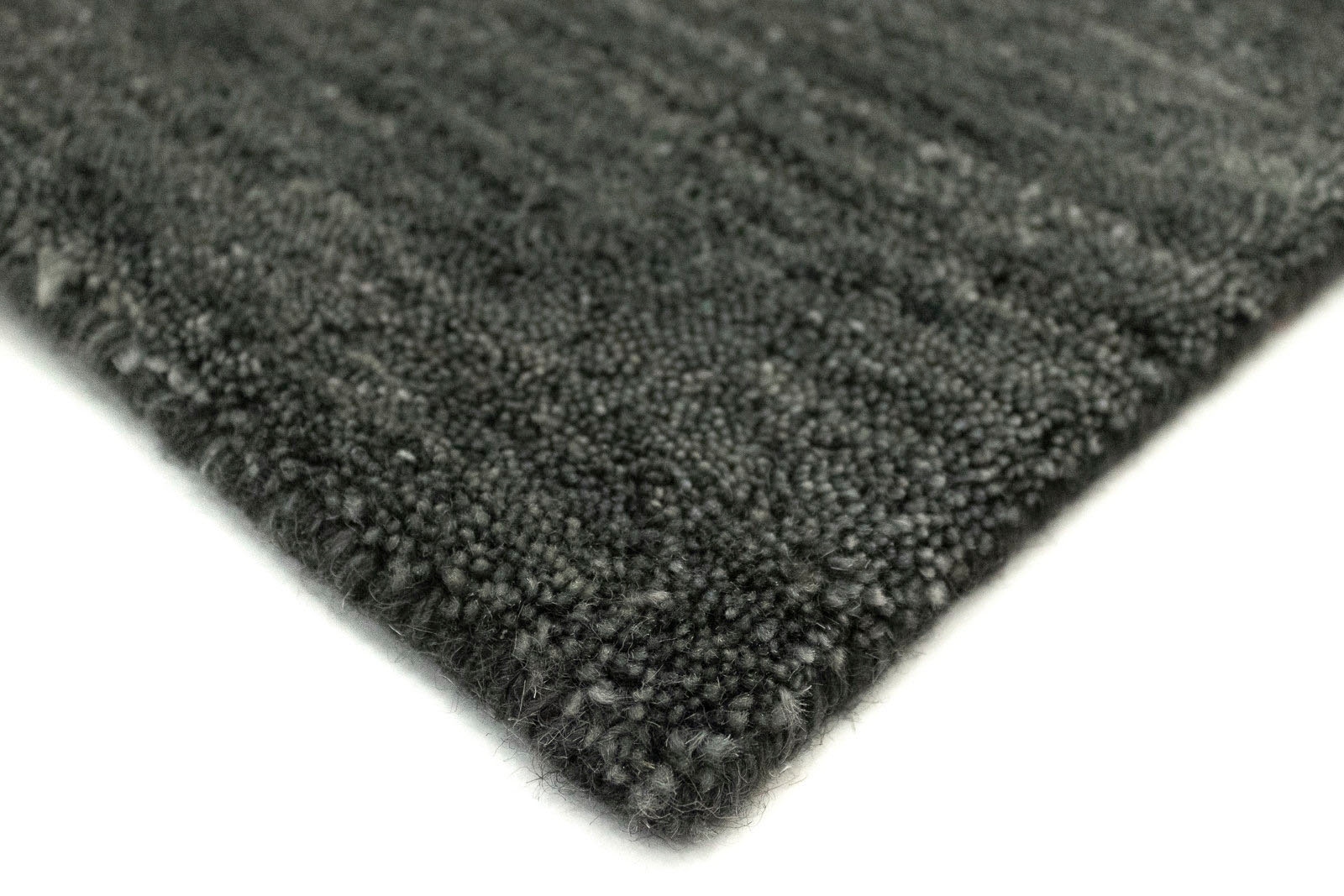 morgenland Wollteppich »Uni - Gabbeh Teppich - Softy«, rechteckig, 1,6 mm Höhe, Gabbeh Optik, Uni Farben, reine Wolle, sehr weicher Flor, Wohnzimmer