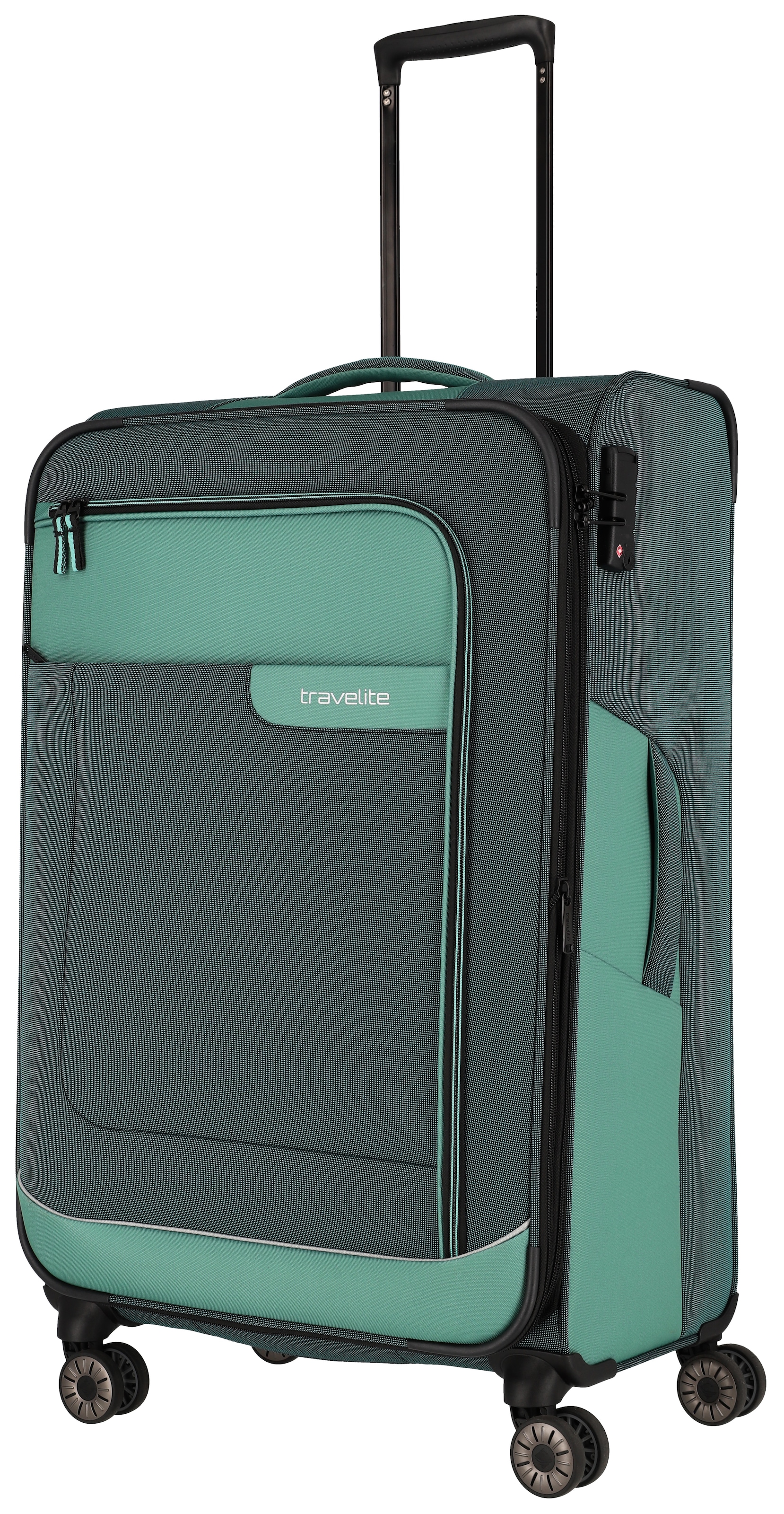 Travelite Viia Trolley L 4-Rollen erw. Eukalyptus