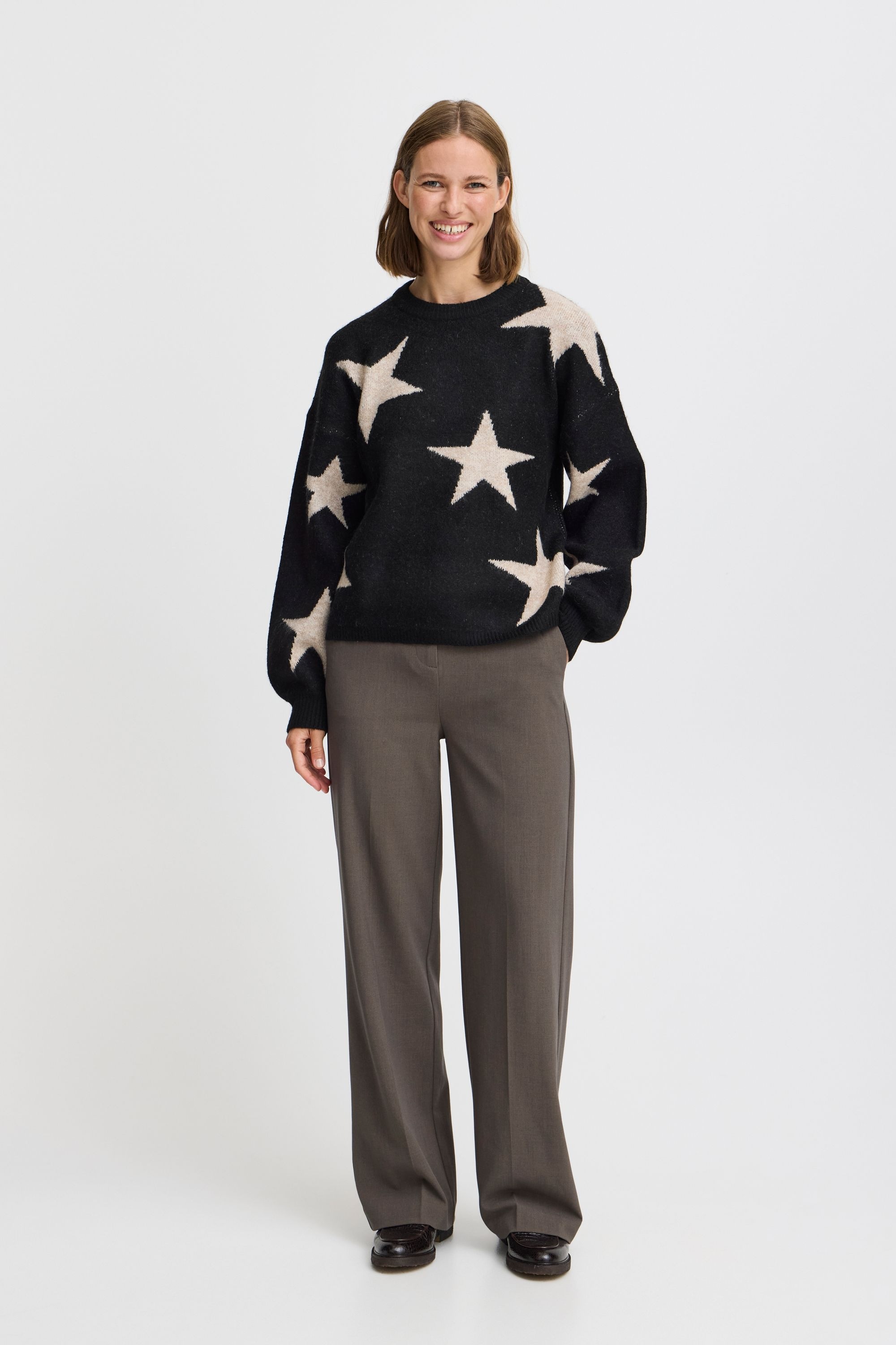 b.young Strickpullover »Strickpullover BYBXMINYA STARRY JUMPER -«