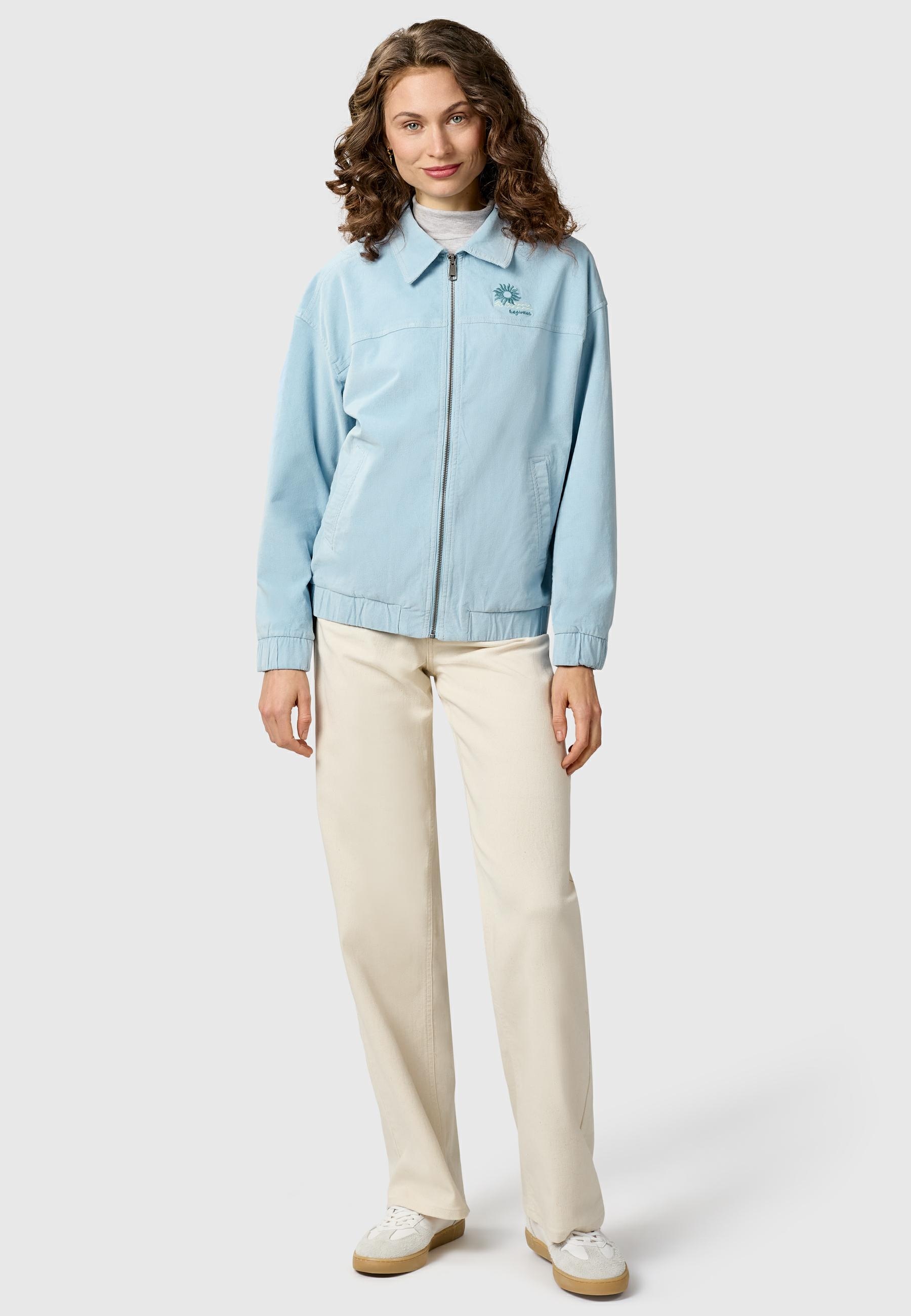 Ragwear Outdoorjacke »Outdoorjacke Melvene Cordy« ohne Kapuze Lässige Kordjacke mit Hemdkragen