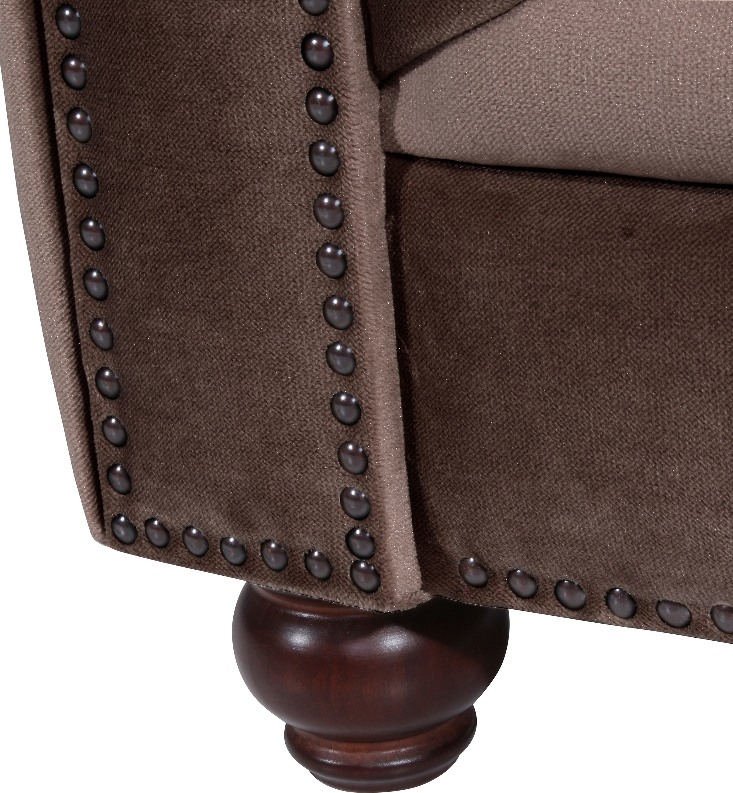 Max Winzer® Polstergarnitur »Old England Chesterfield, hochwertig und elegant«, (3 tlg.), mit edler Knopfheftung, 3-tlg.