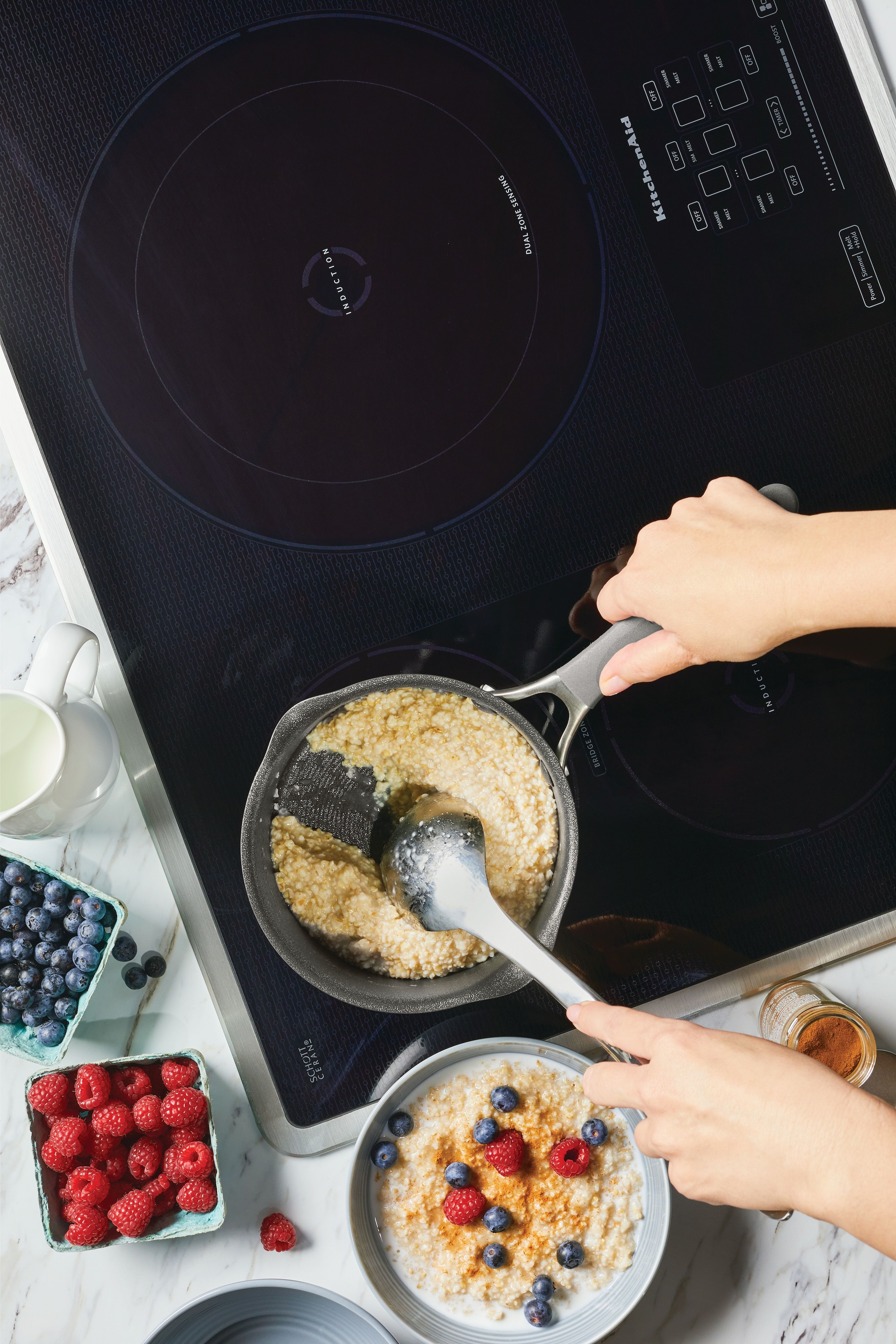 Circulon Topf-Set »Circulon A1 Topfset klein, 6-tlg.« Set, 3 Töpfe, 3 Deckel, 6 Stk. tlg. Aluminium | Edelstahl