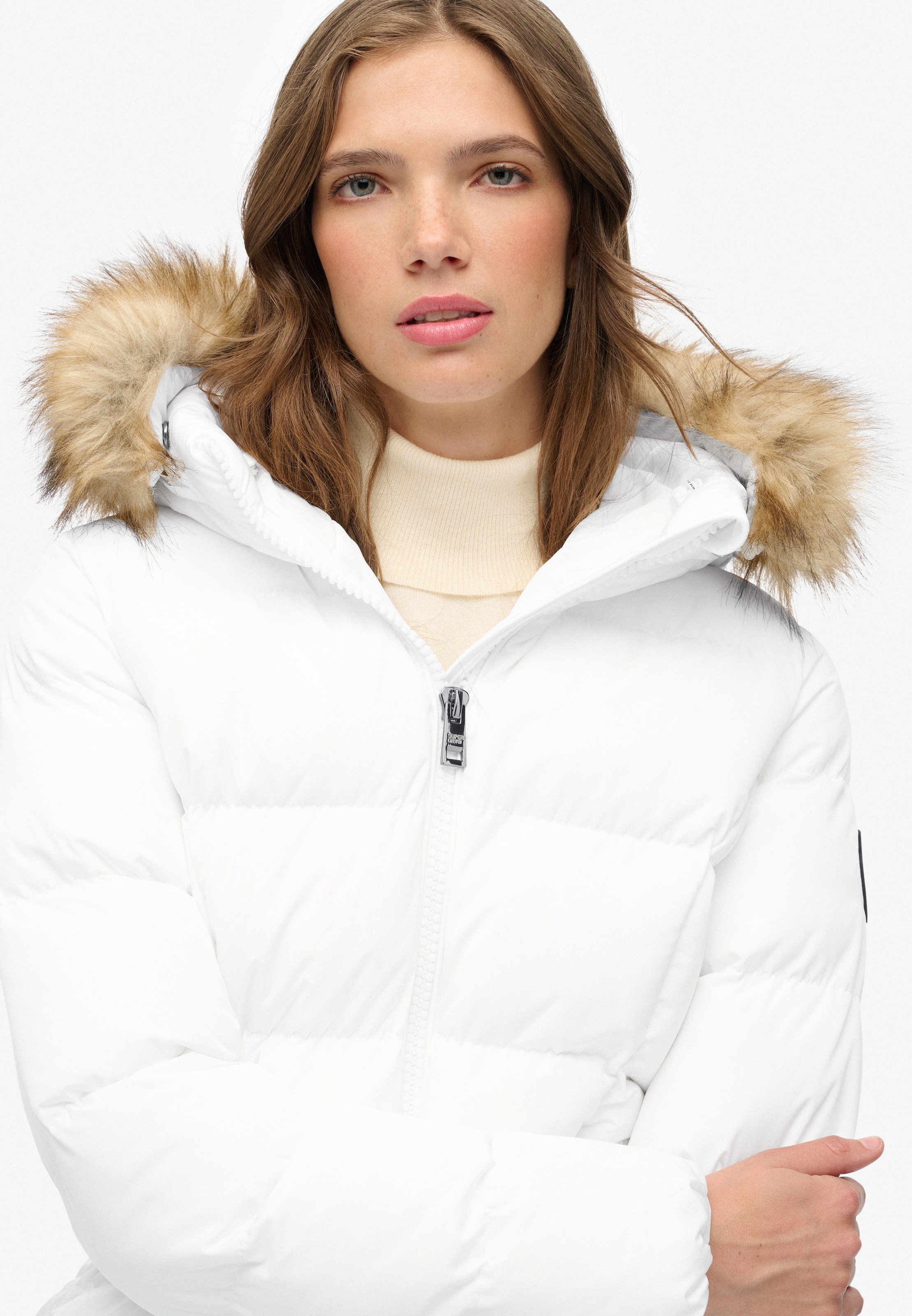 Superdry Steppjacke »FUJI BELTED PUFFER« mit Kapuze