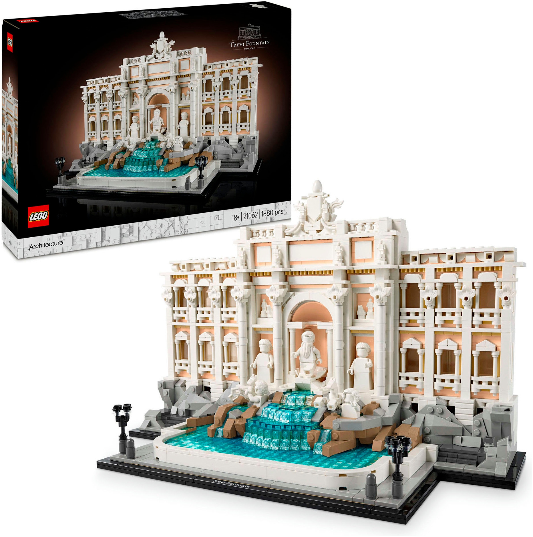 LEGO® Konstruktionsspielsteine »Trevi-Brunnen (21062), LEGO® Architecture«, (1880 St.), Made...