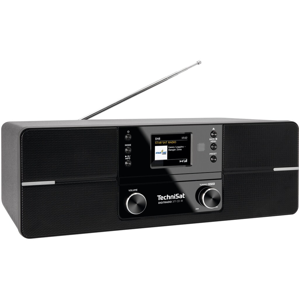TechniSat Internet-Radio »DIGITRADIO 371 CD IR Stereoanlage-«, (Bluetooth-WLAN UKW mit RDS-Digitalradio (DAB+)