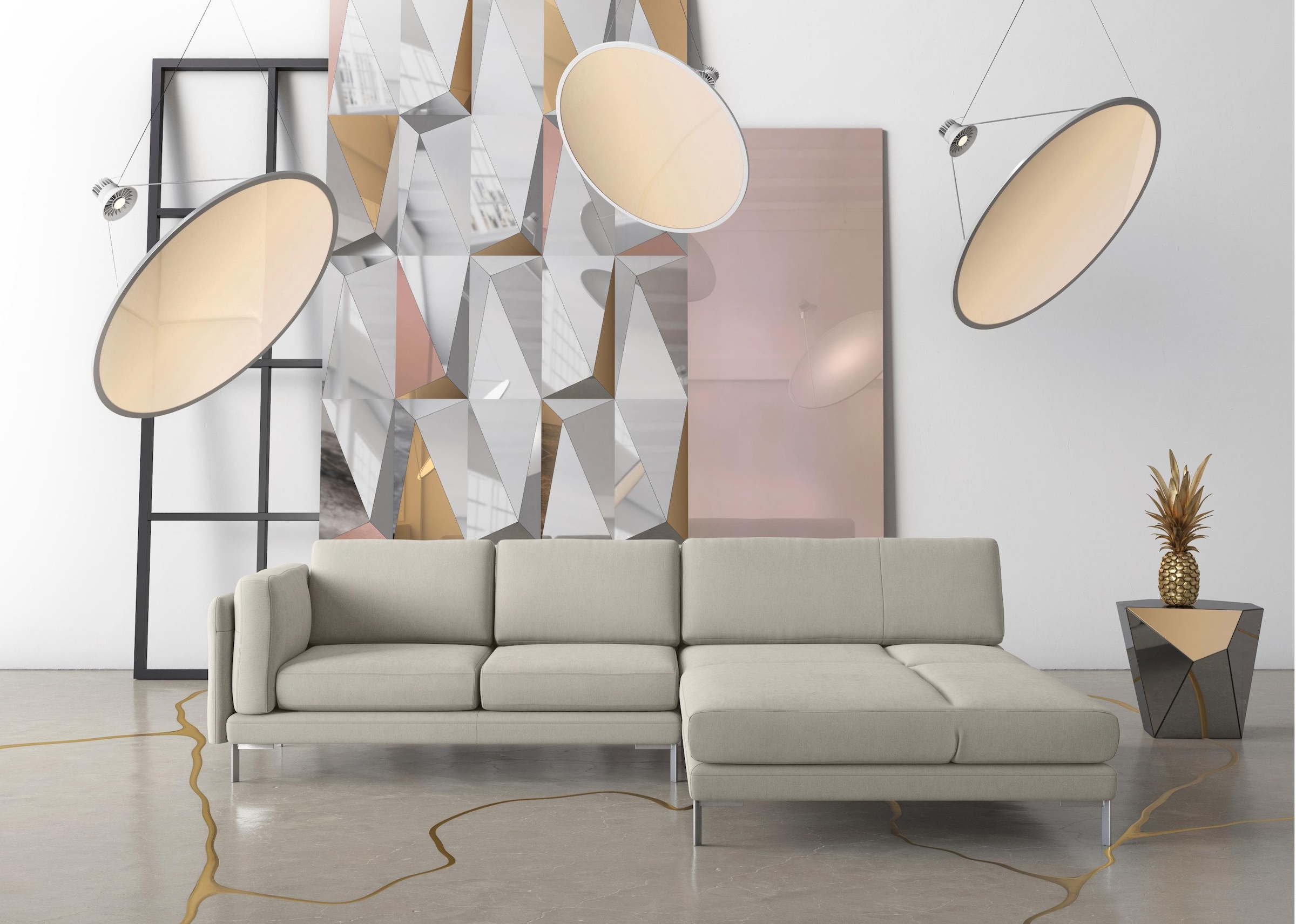 machalke® Ecksofa »vivien, L-Form«