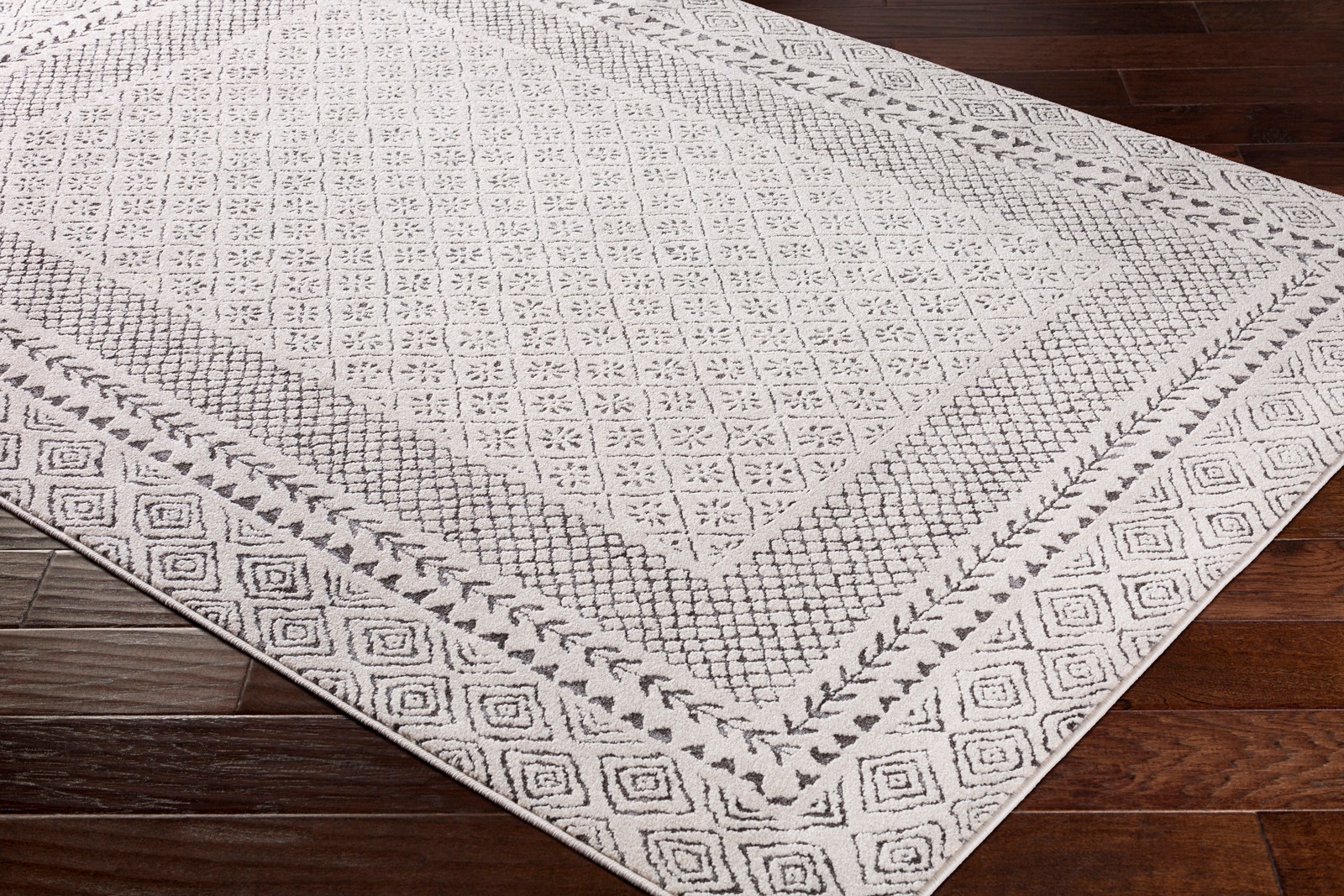 Livabliss Teppich »MONACO«, rechteckig, 14 mm Höhe, Skandinavischer Teppich, Kurzflor Boho-Wohnzimmerteppich