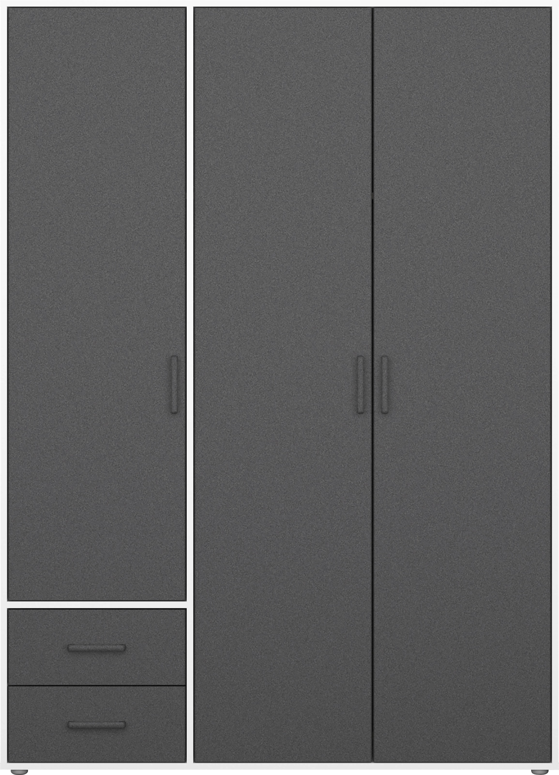 rauch Drehtürenschrank »Voyager, Kleiderschrank mit Außenschubkästen, Garderobe«, (in 3 verschiedenen Ausstattungen BASIC/CLASSIC/PREMIUM), Made in Germany