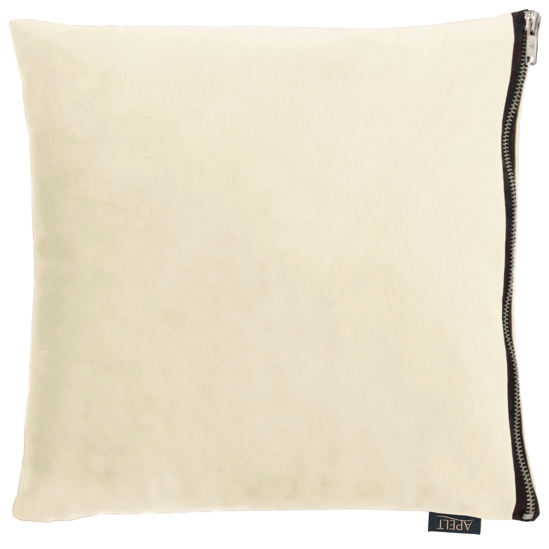 APELT Dekokissen »TASSILO« Uni, Samt, Kissenhülle mit Füllung, 1 Stück