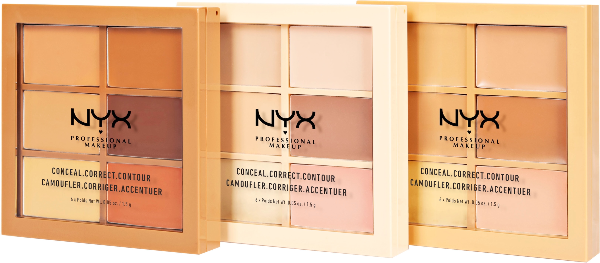 NYX Concealer »NYX Professional Makeup Color Correcting Palette«, mit hoher Deckkraft