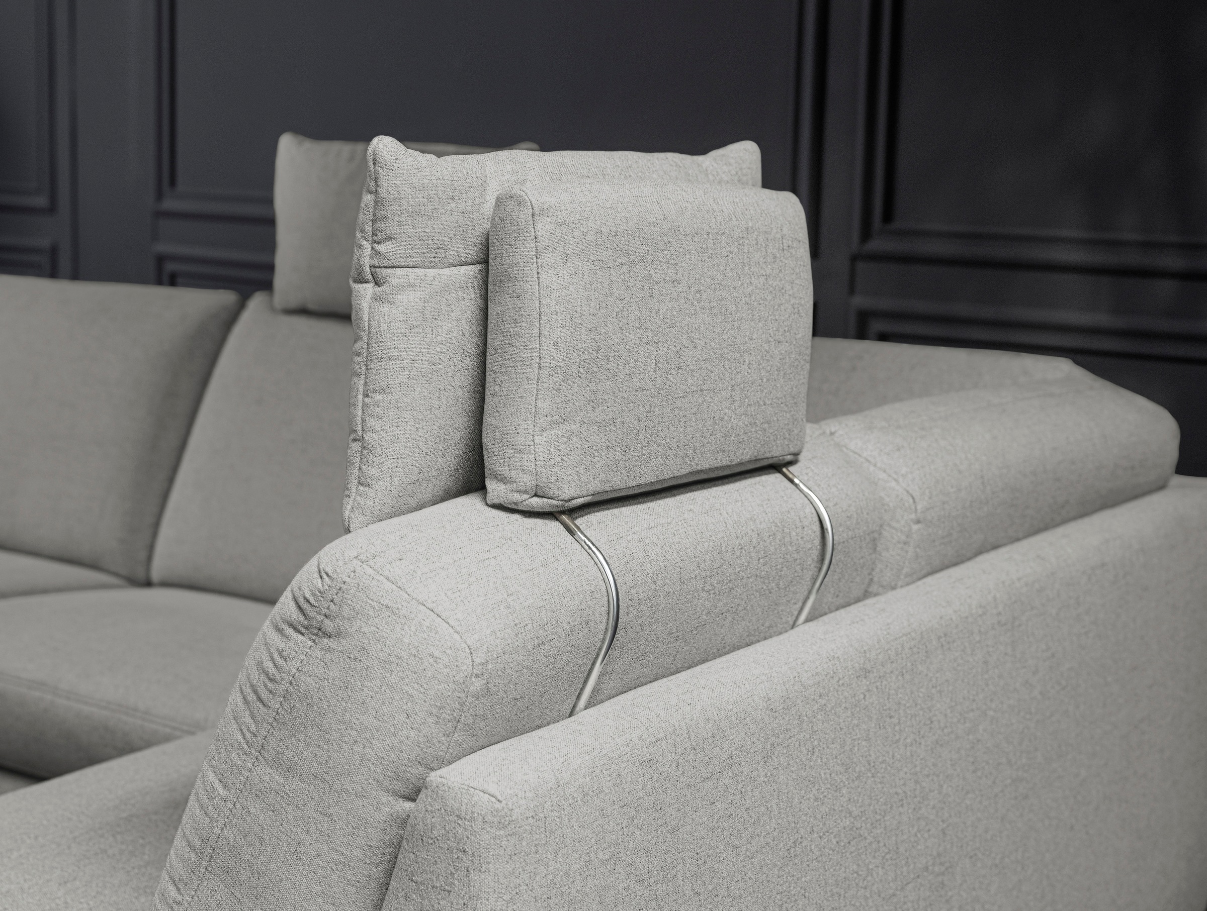 alina Ecksofa, inkl. Kopfstützen, wahlweise mit Relaxfunktion, Breite: 243 cm