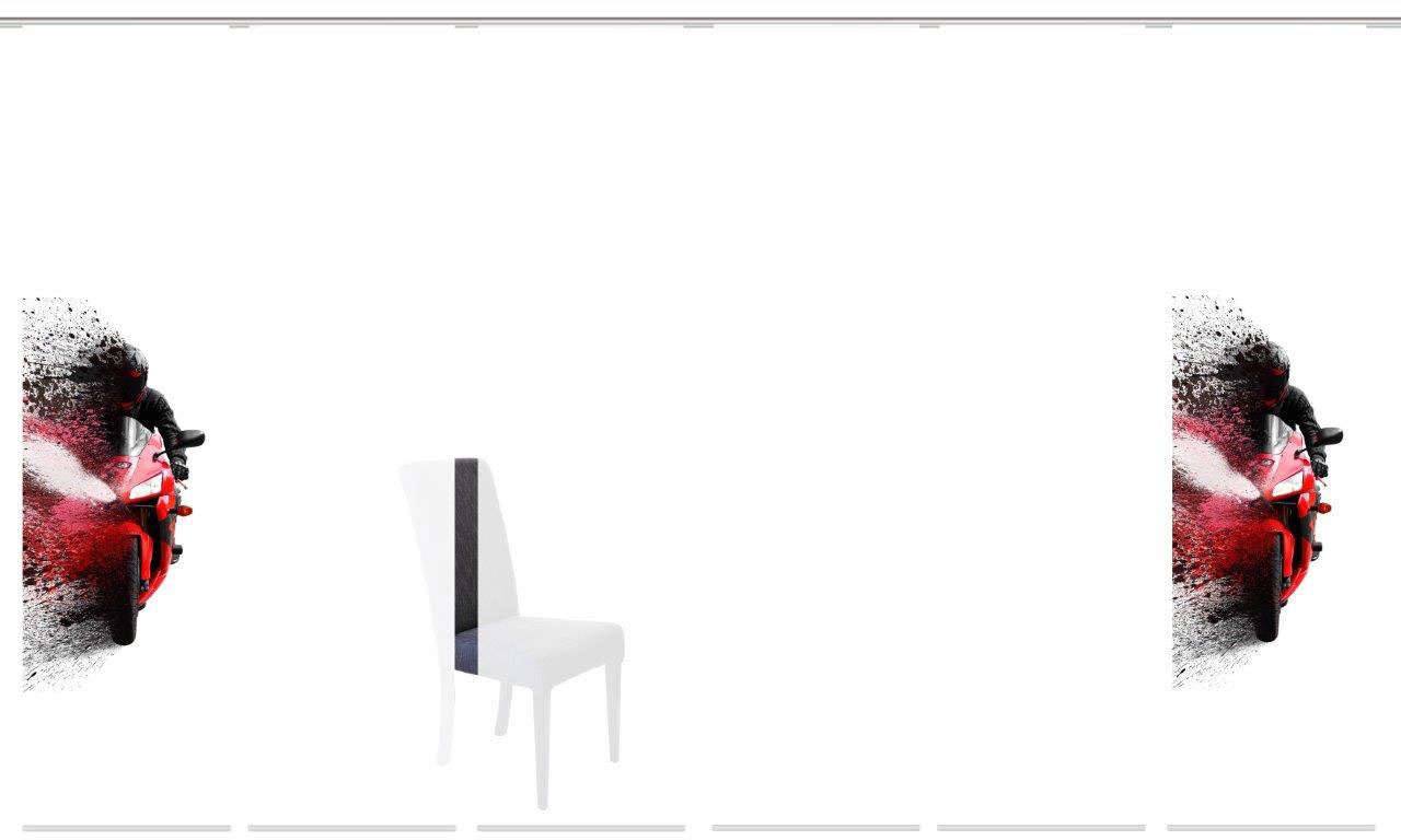 HOME WOHNIDEEN Schiebegardine »AKIDO 6er SET«, (6 St.), Dekostoff-Seidenoptik, Digital bedruckt