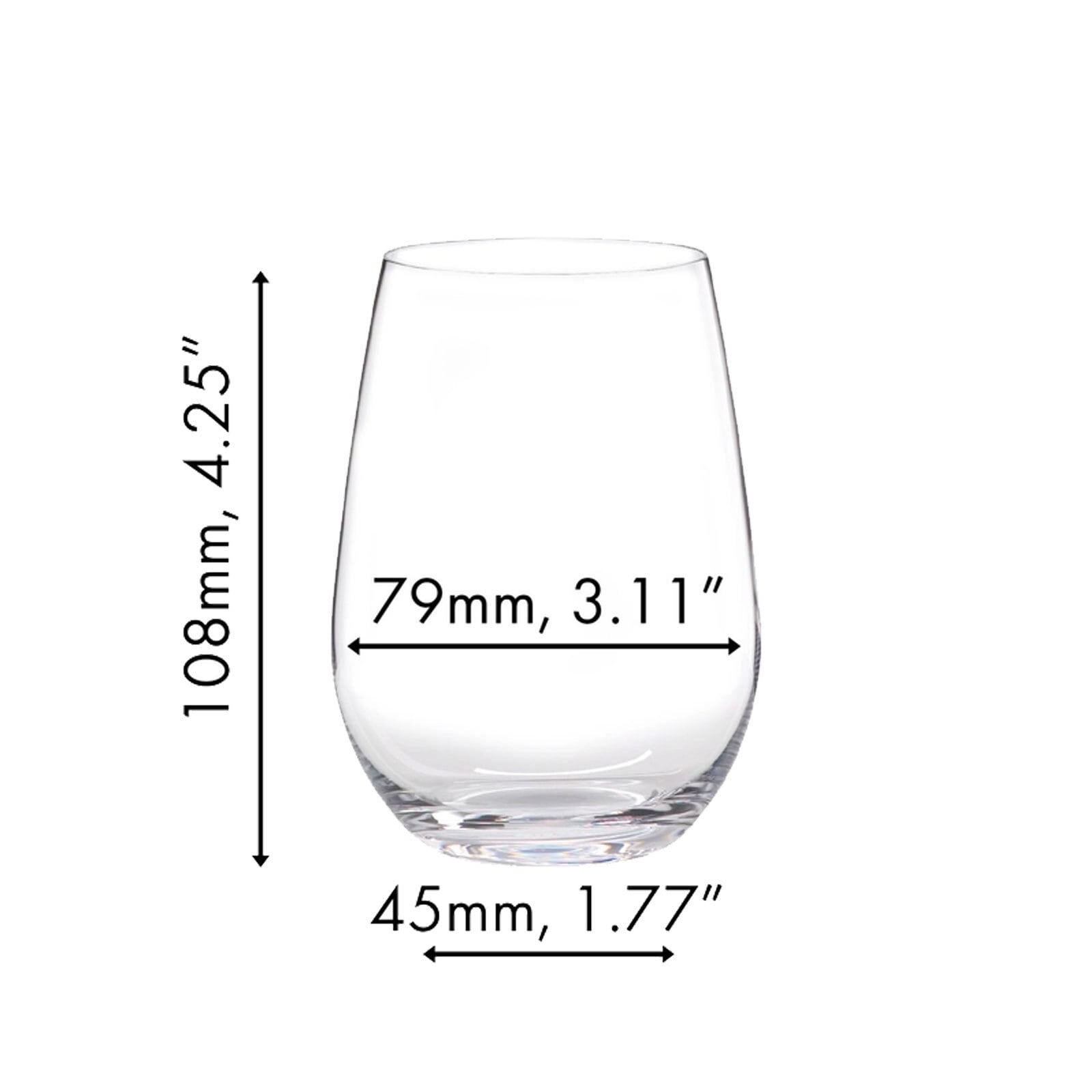 RIEDEL THE WINE GLASS COMPANY Weißweinglas »Weintumbler Riesling O 600 ml 4er Set transparent« Spülmaschinenfest