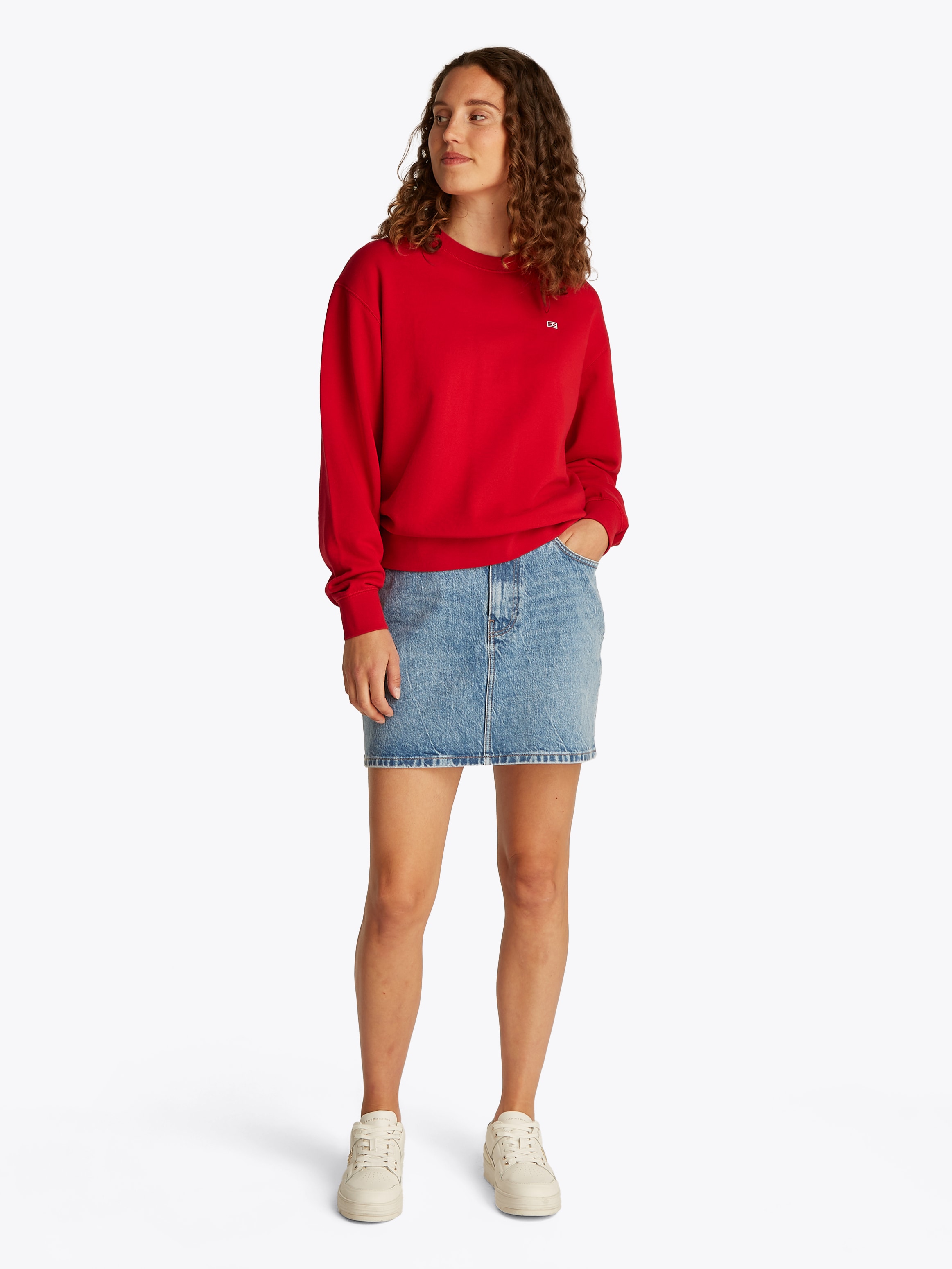 Tommy Hilfiger Sweatshirt »REG CONTRAST FLAG SWEATSHIRT«, mit Logo-Flag