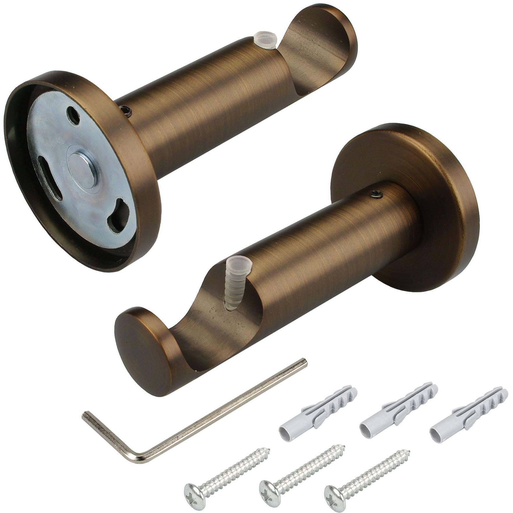 Liedeco Gardinenstange »CELZYLIN01SG1L«, 1 läufig-läufig, Fixmaß, 1-läufig im Fixmaß Ø 25 mm