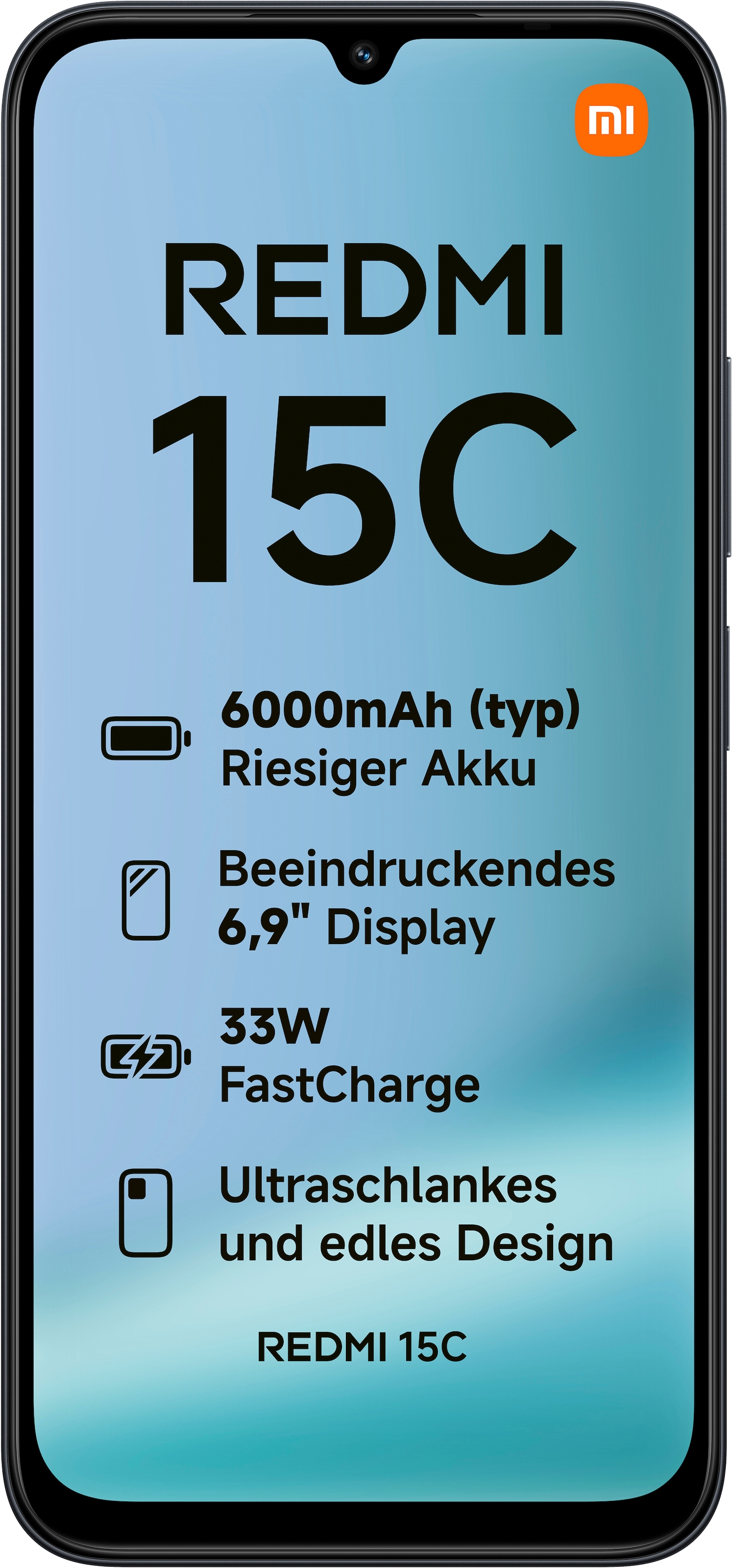 Xiaomi Smartphone »Redmi 15C 5G 4+128GB«, Midnight Black