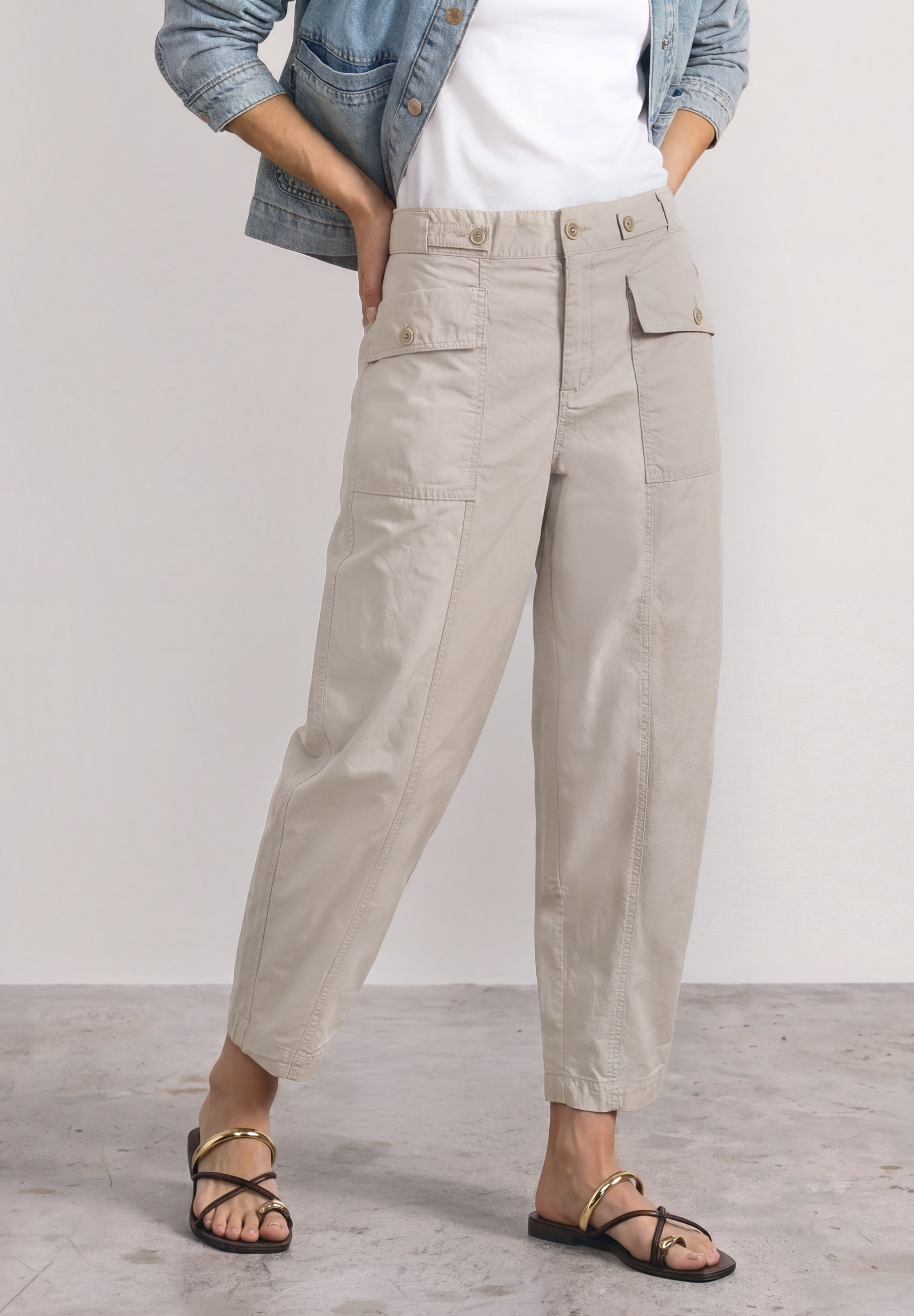 STREET ONE Stoffhose »Style Karlie«  Sommerhose in Papertouch-Qualität