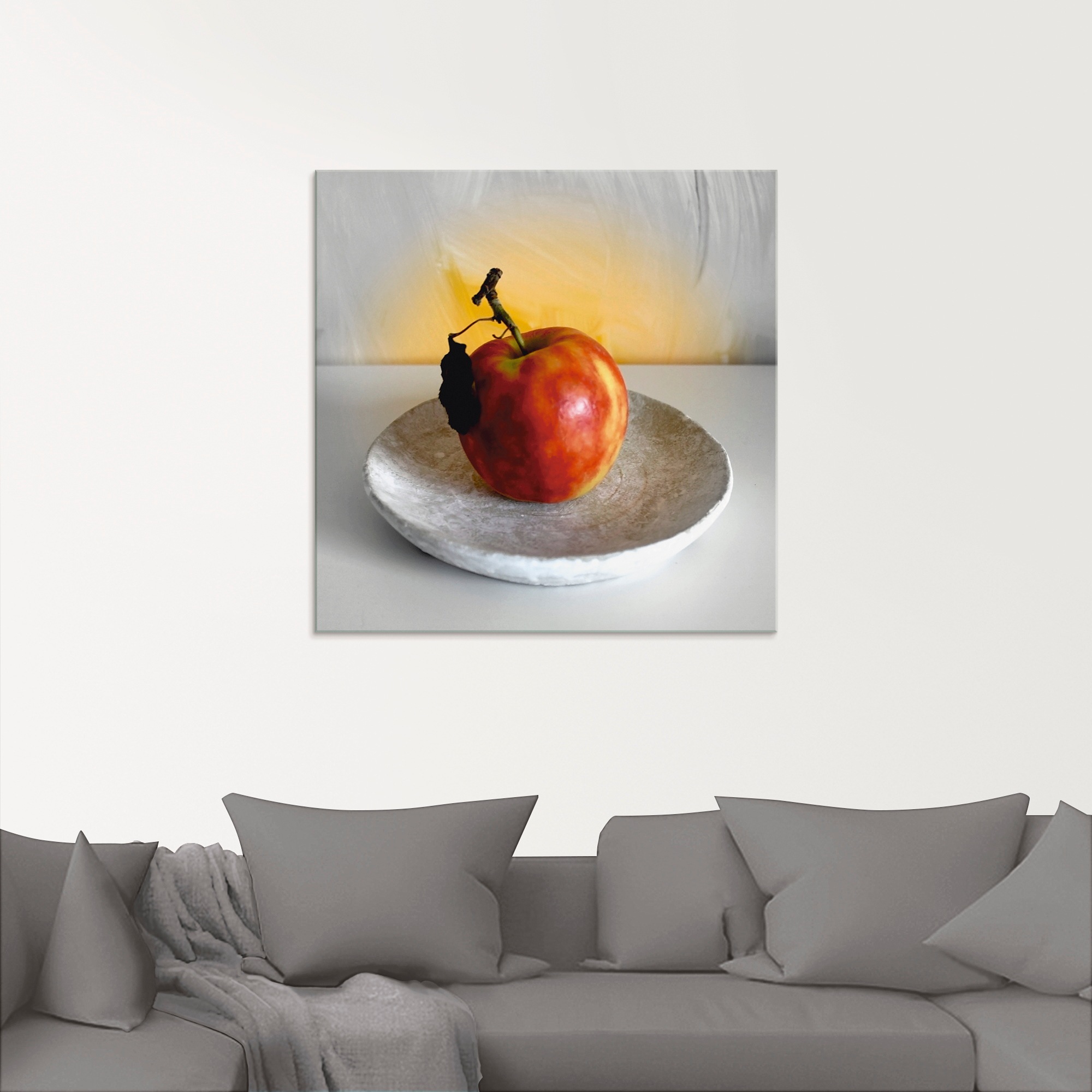 Artland Glasbild »Ein Apfel am Tag« Arrangements 1 Stk. tlg. in verschiedenen Größen