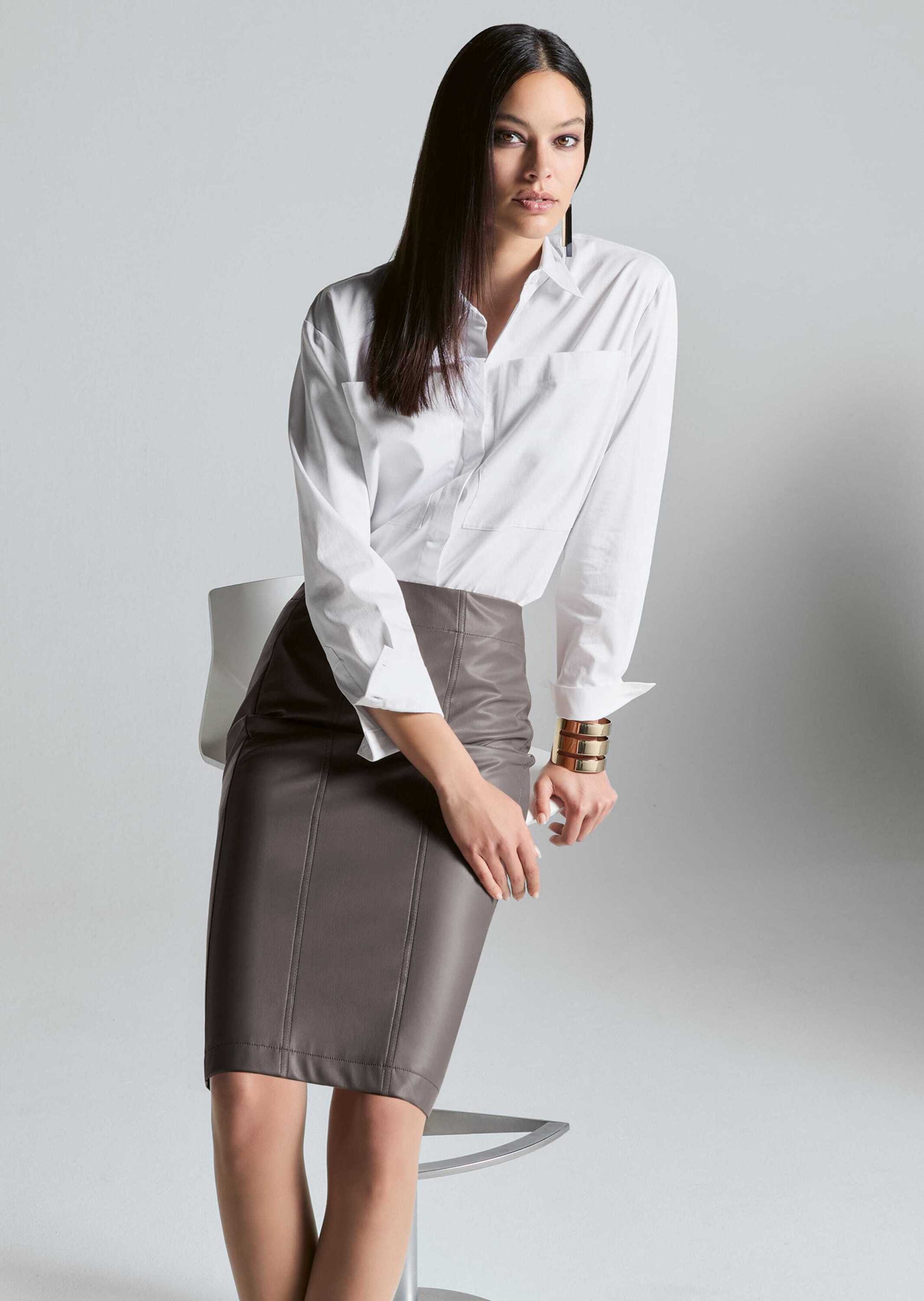 MADELEINE Sommerrock »Rock, kurz Bleistift-Rock im Leder-Look«