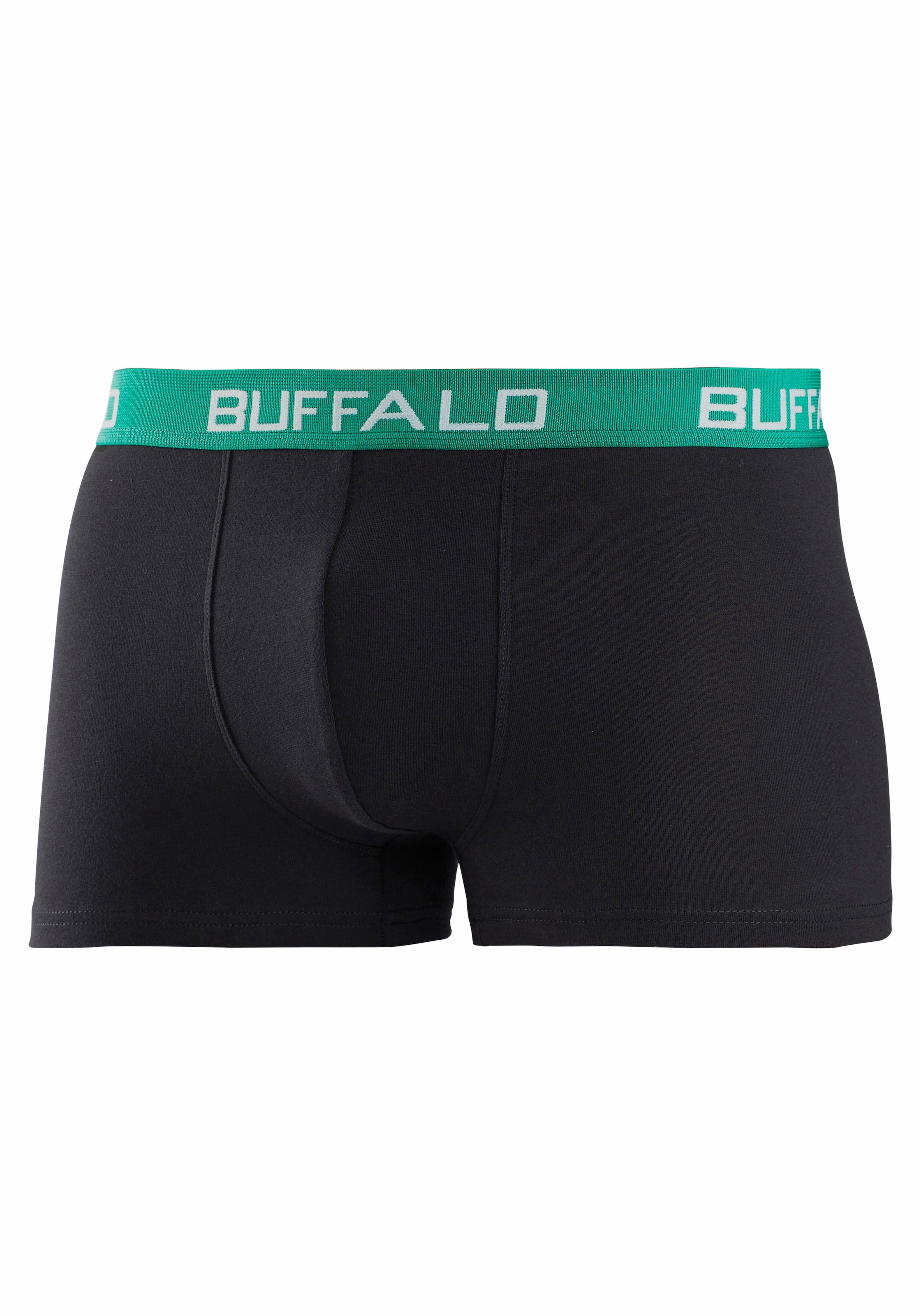 Buffalo Boxer »Boxershorts für Jungen« Packung, 3 Stk. tlg., mit kontrastfarbenem Bündchen