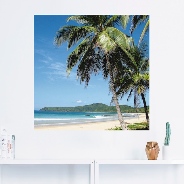 Artland Wandbild »Strand mit Palmen«, Strandbilder, (1 St.), als Alubild,  Leinwandbild, Wandaufkleber oder Poster in versch. Größen auf Raten kaufen